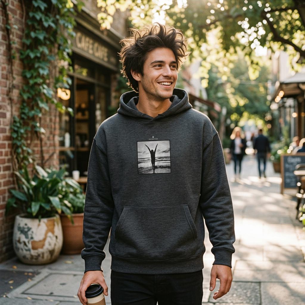 Grateful - "Circle of Life" Hoodie Grey Melange XS 4