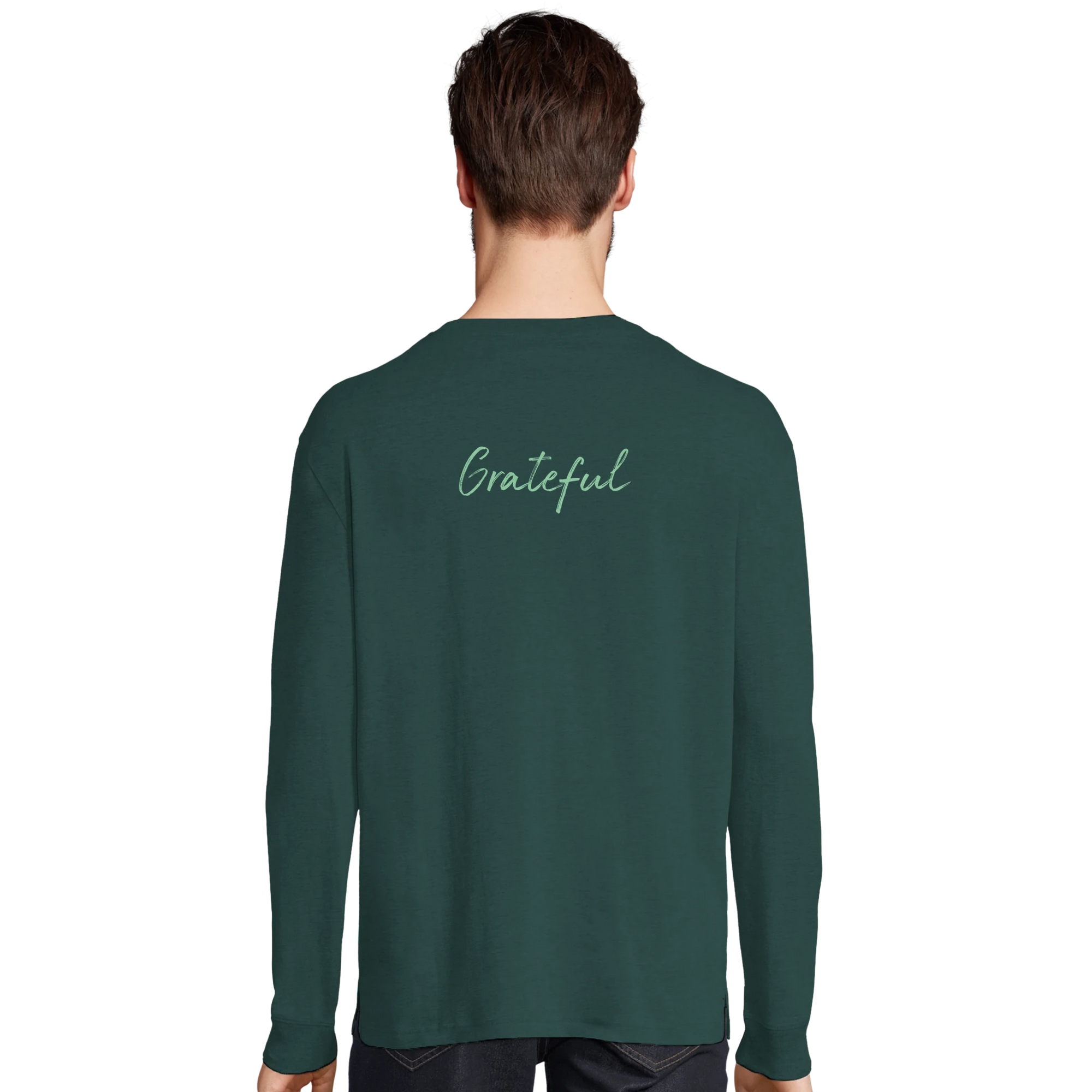 Grateful - "Circle of Life" Long sleeve green empire XS 31