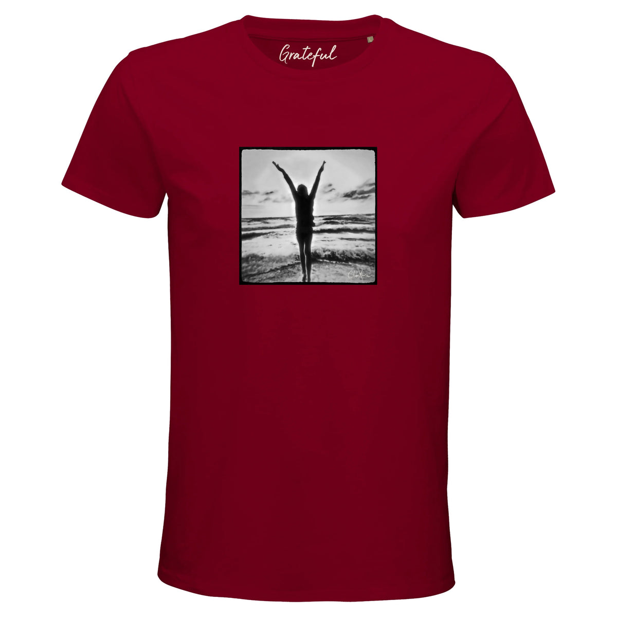 Grateful - "Circle of Life" T-shirt Burgundy 1
