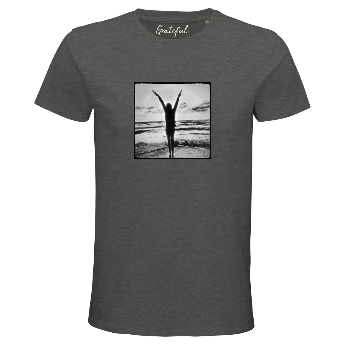 Grateful - "Circle of Life" T-shirt Grey Melange 1
