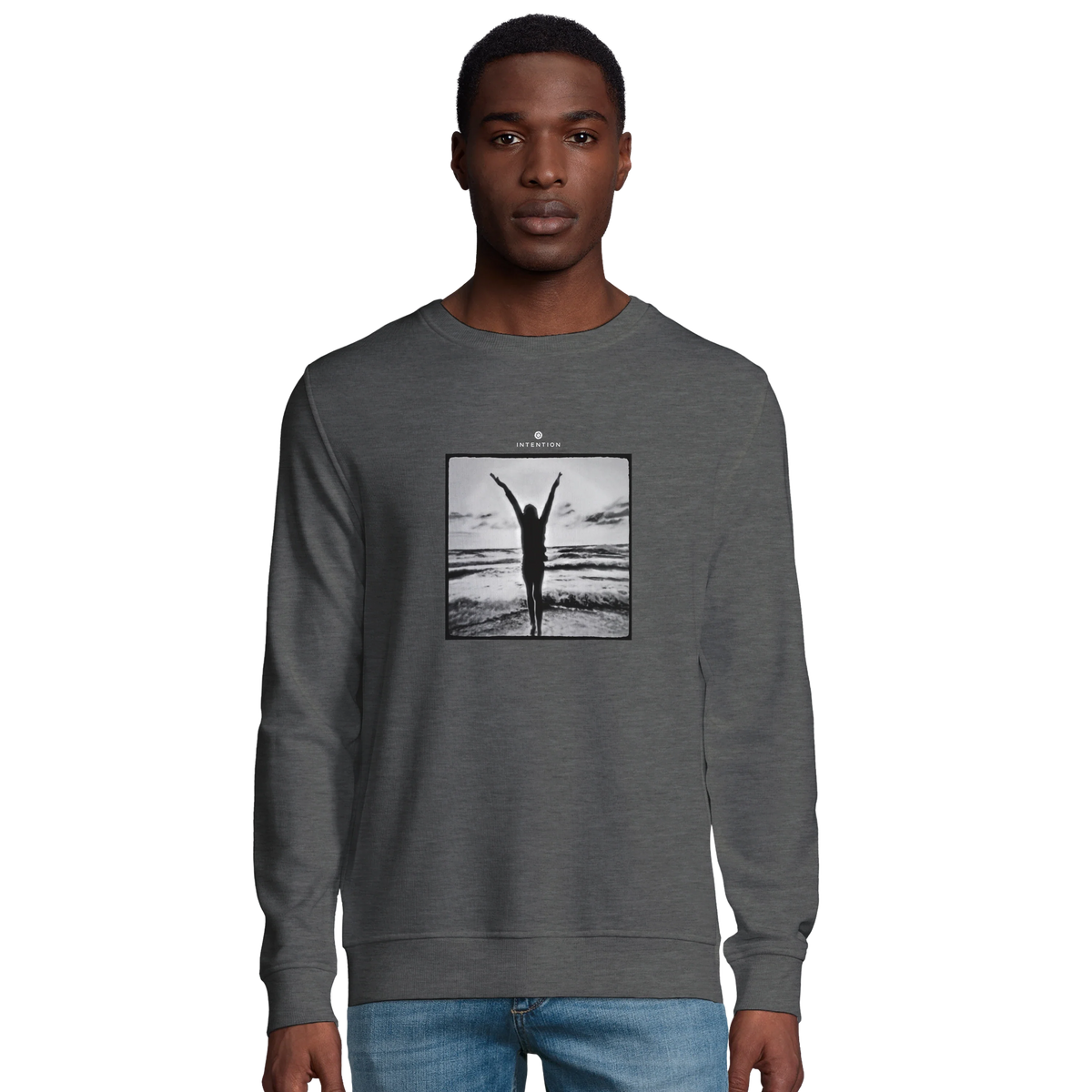 Grateful - "Circle of Life" Sweatshirt Grey Melange 3