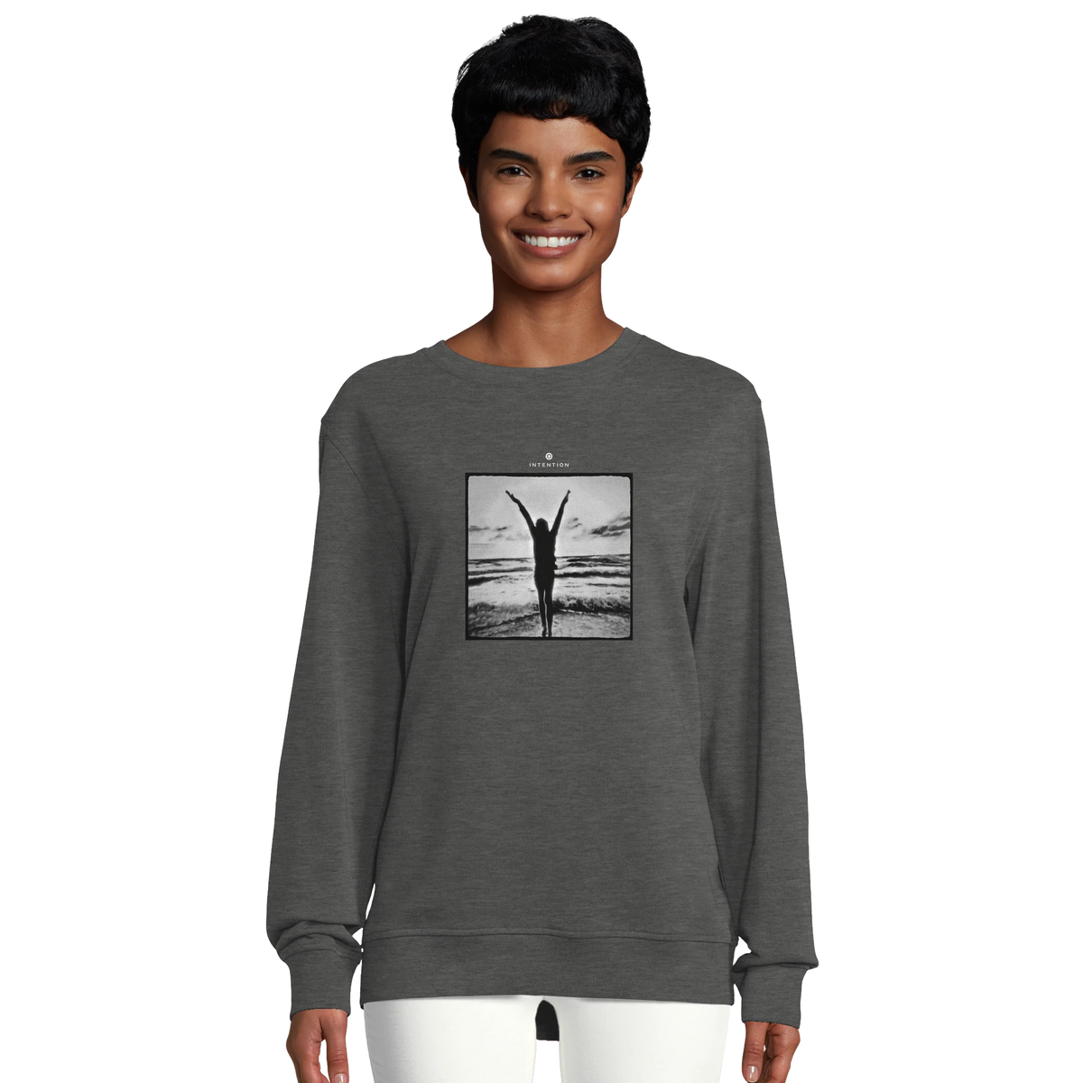 Grateful - "Circle of Life" Sweatshirt Grey Melange 5