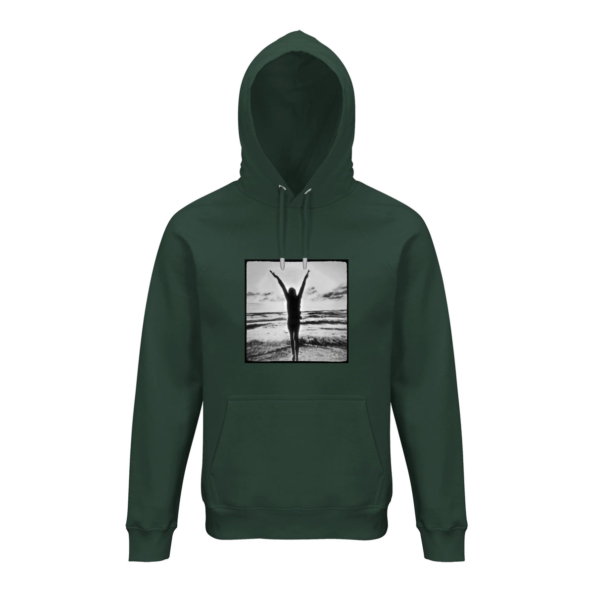 Grateful - "Circle of Life" Hoodie Bottle Green 1