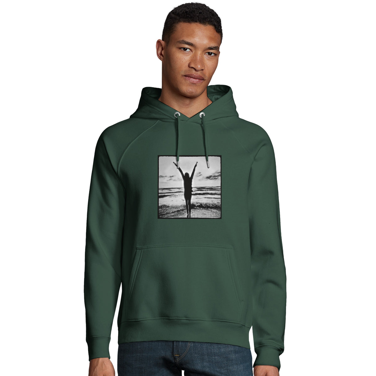 Grateful - "Circle of Life" Hoodie Bottle Green 3