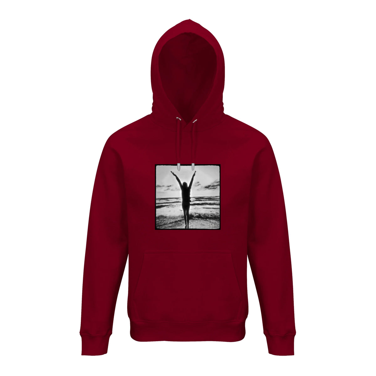 Grateful - "Circle of Life" Hoodie Burgundy 1