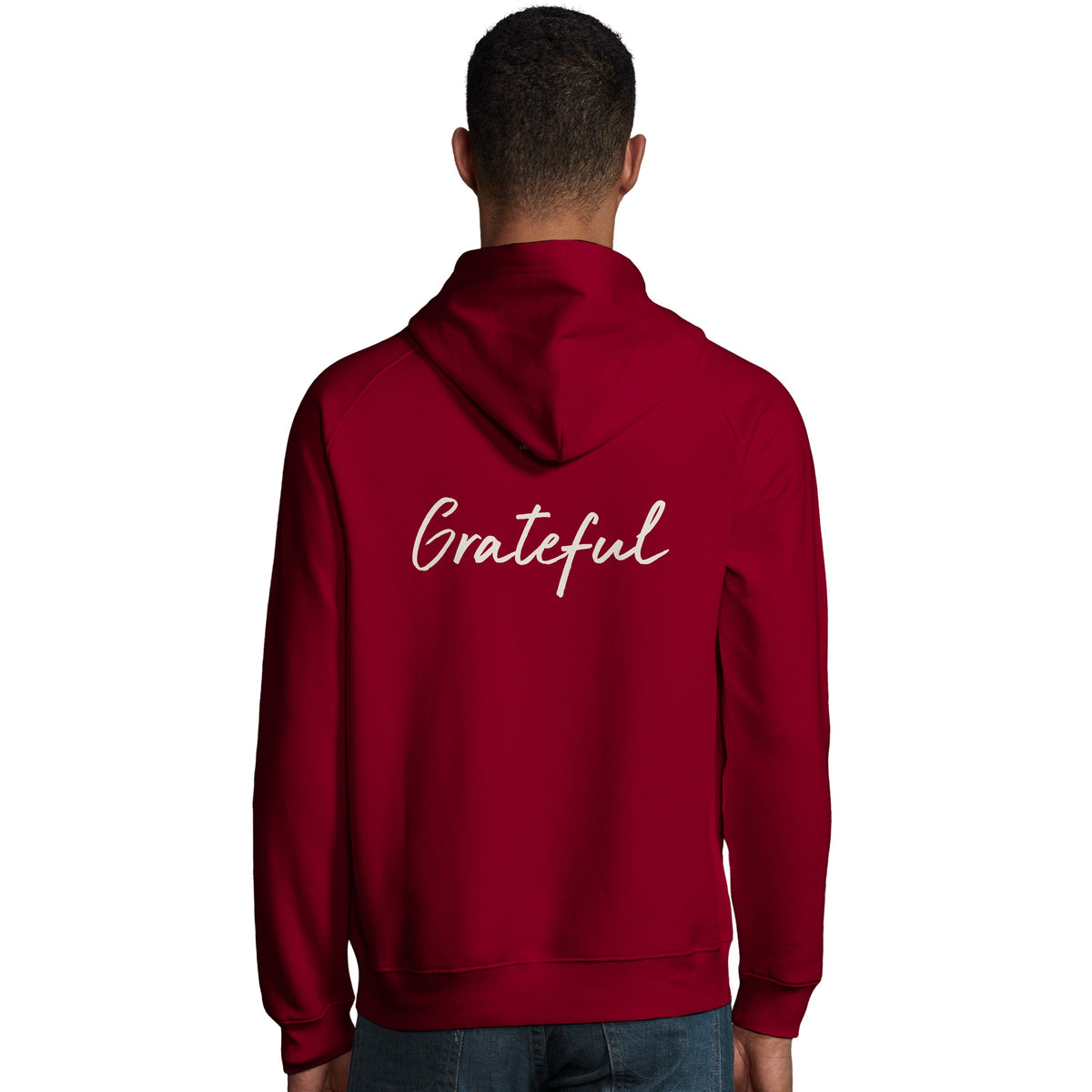 Grateful - "Circle of Life" Hoodie Burgundy 4