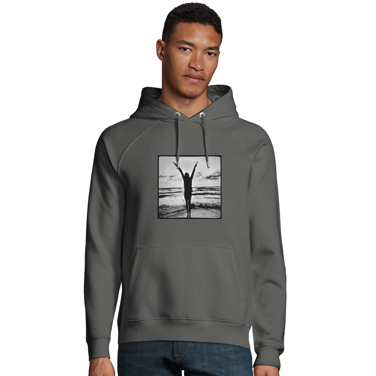 Grateful - "Circle of Life" Hoodie charcoal melange 3