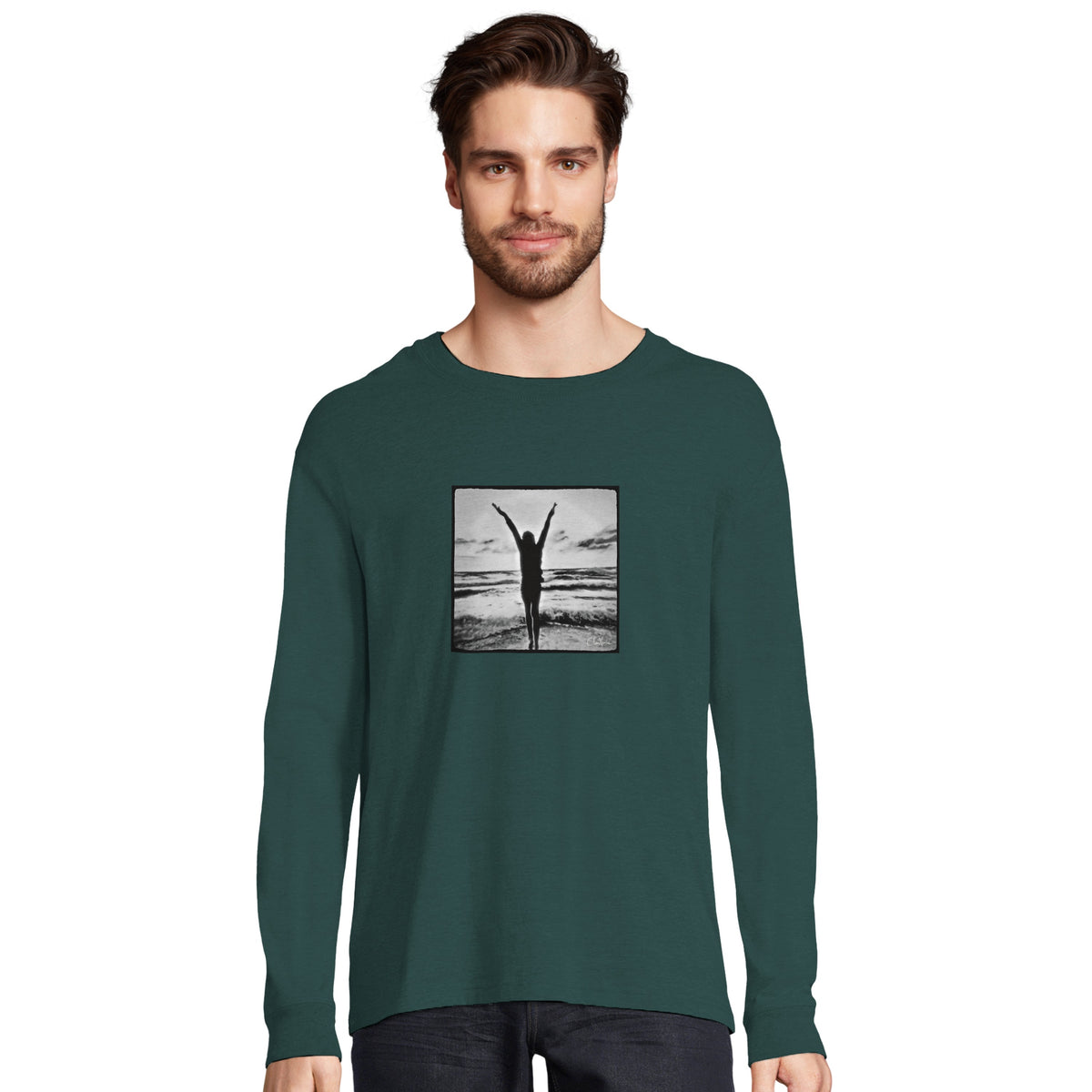 Grateful - "Circle of Life" Long sleeve green empire 3
