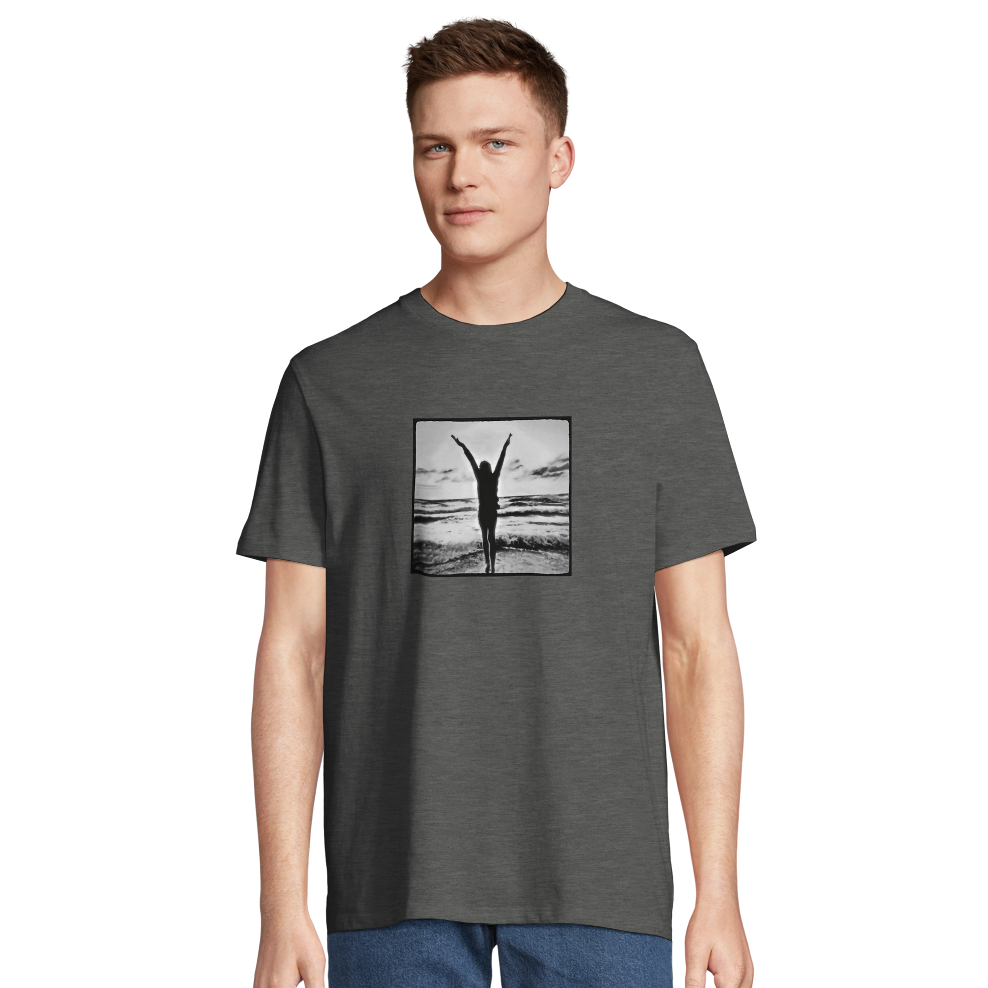 Grateful - "Circle of Life" T-shirt Grey Melange XS 4
