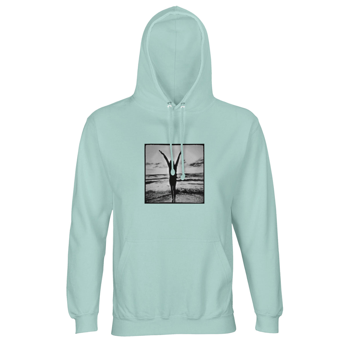 Grateful - "Circle of Life" Hoodie arctic blue 1