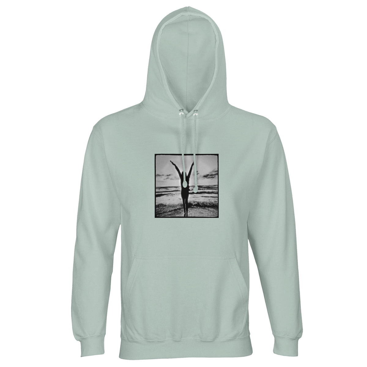 Grateful - "Circle of Life" Hoodie creamy green 1
