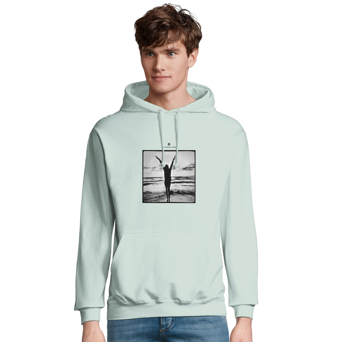 Grateful - "Circle of Life" Hoodie creamy green 3