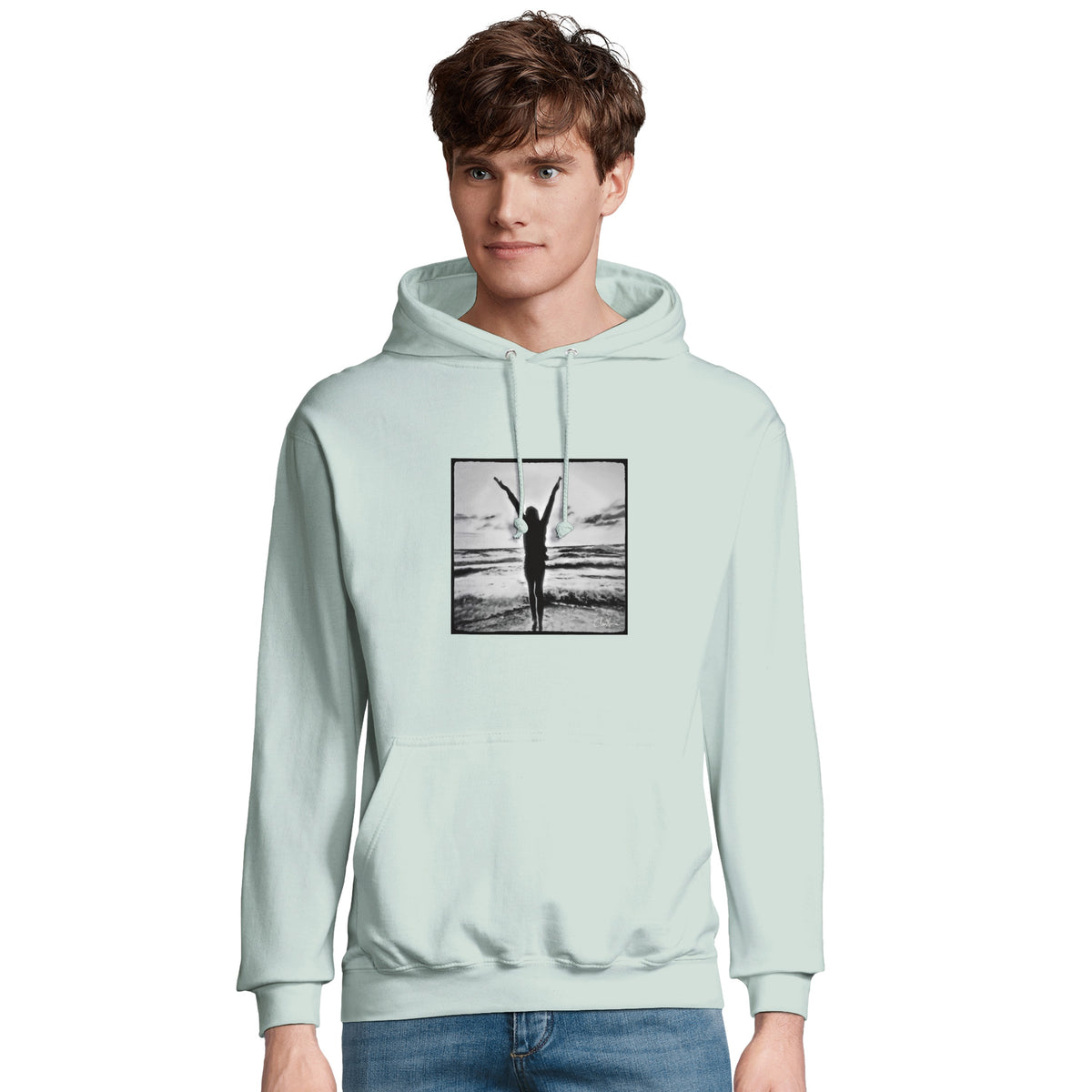 Grateful - "Circle of Life" Hoodie creamy green 4