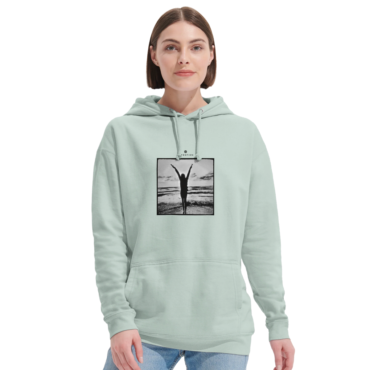 Grateful - "Circle of Life" Hoodie creamy green 5