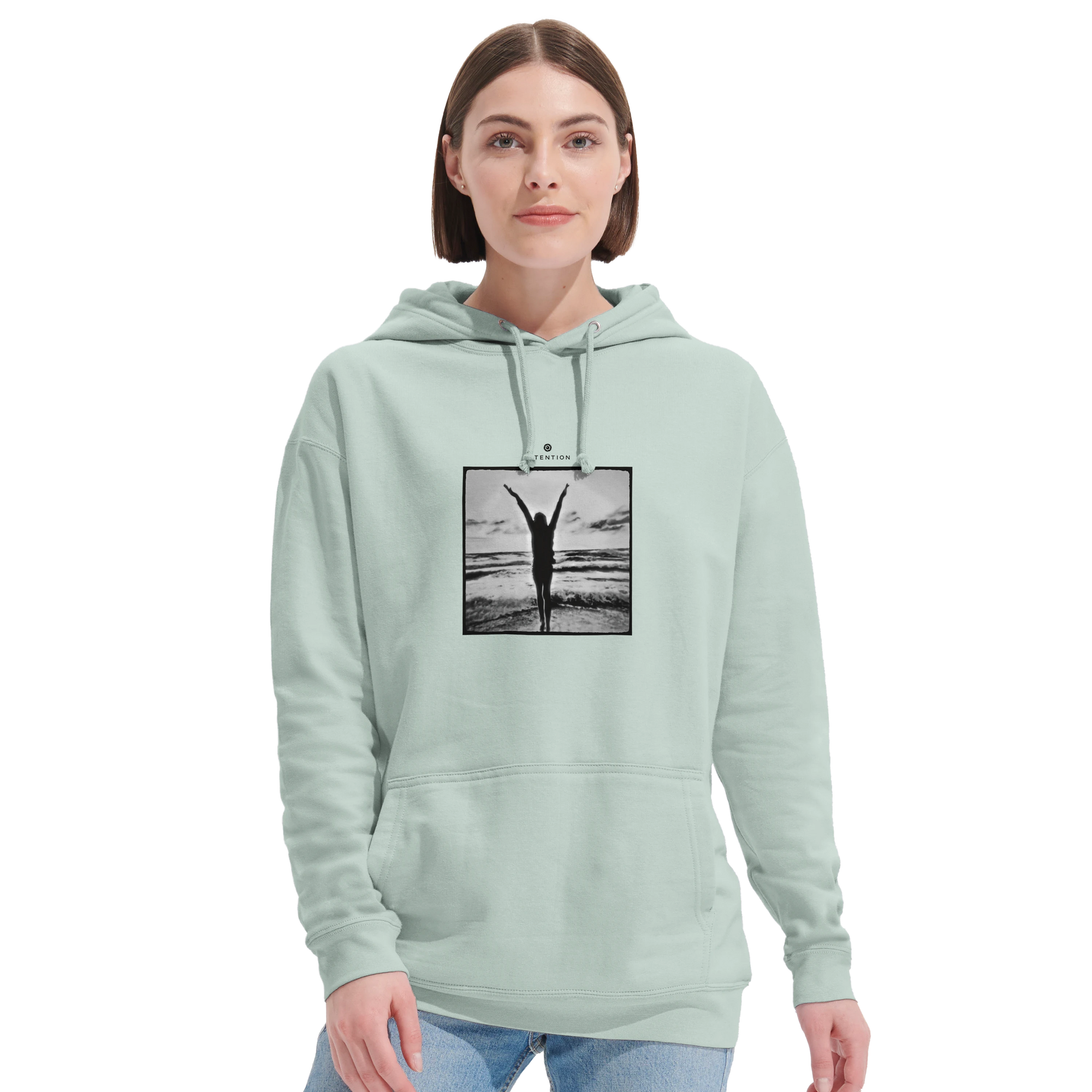 Grateful - "Circle of Life" Hoodie creamy green 5