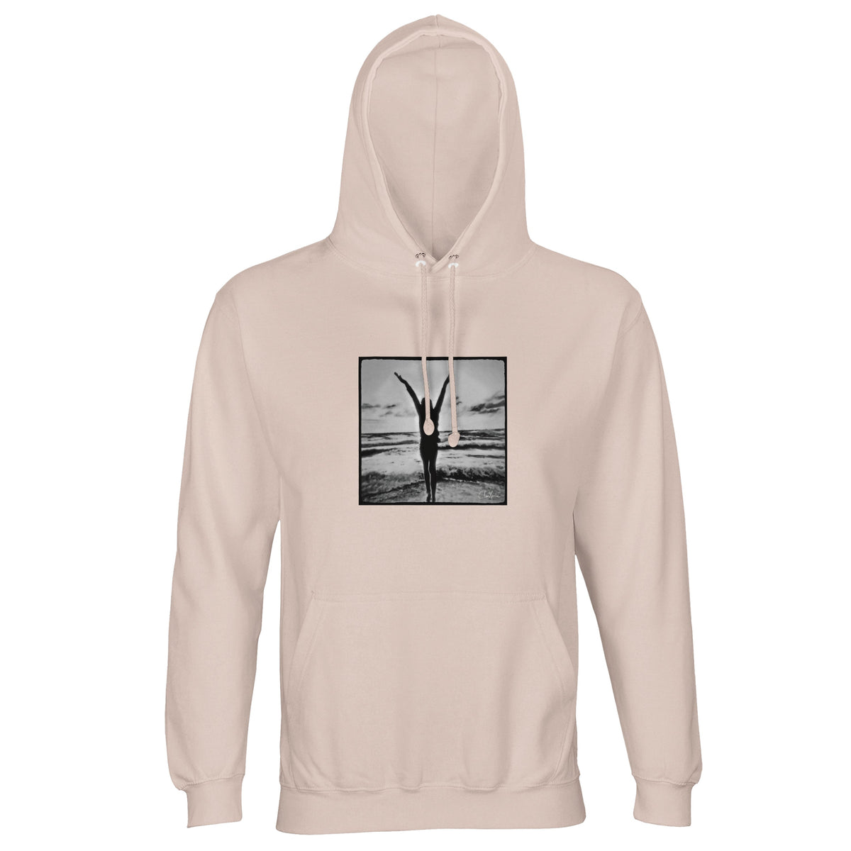 Grateful - "Circle of Life" Hoodie creamy pink 1