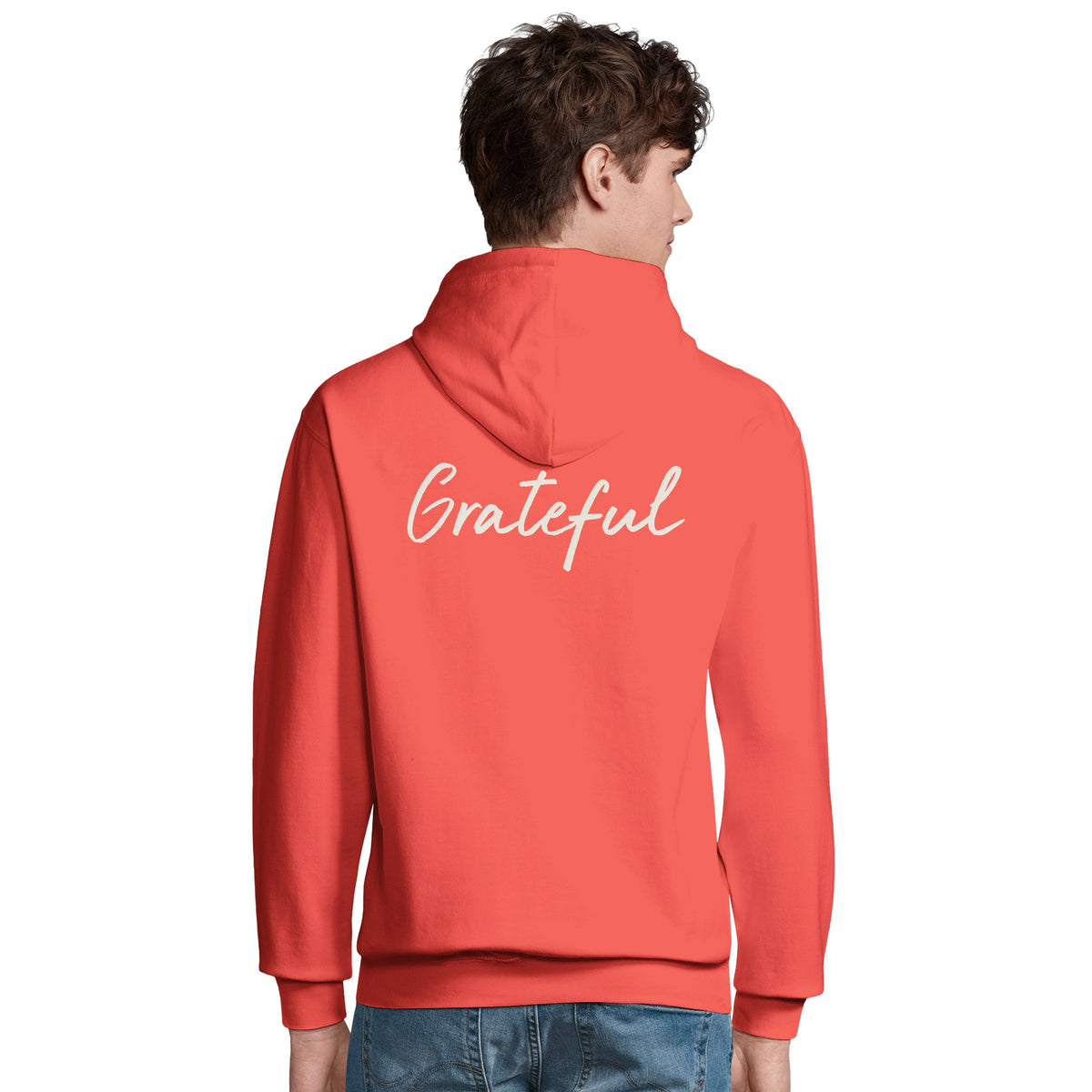 Grateful - "Circle of Life" Hoodie pop orange 5