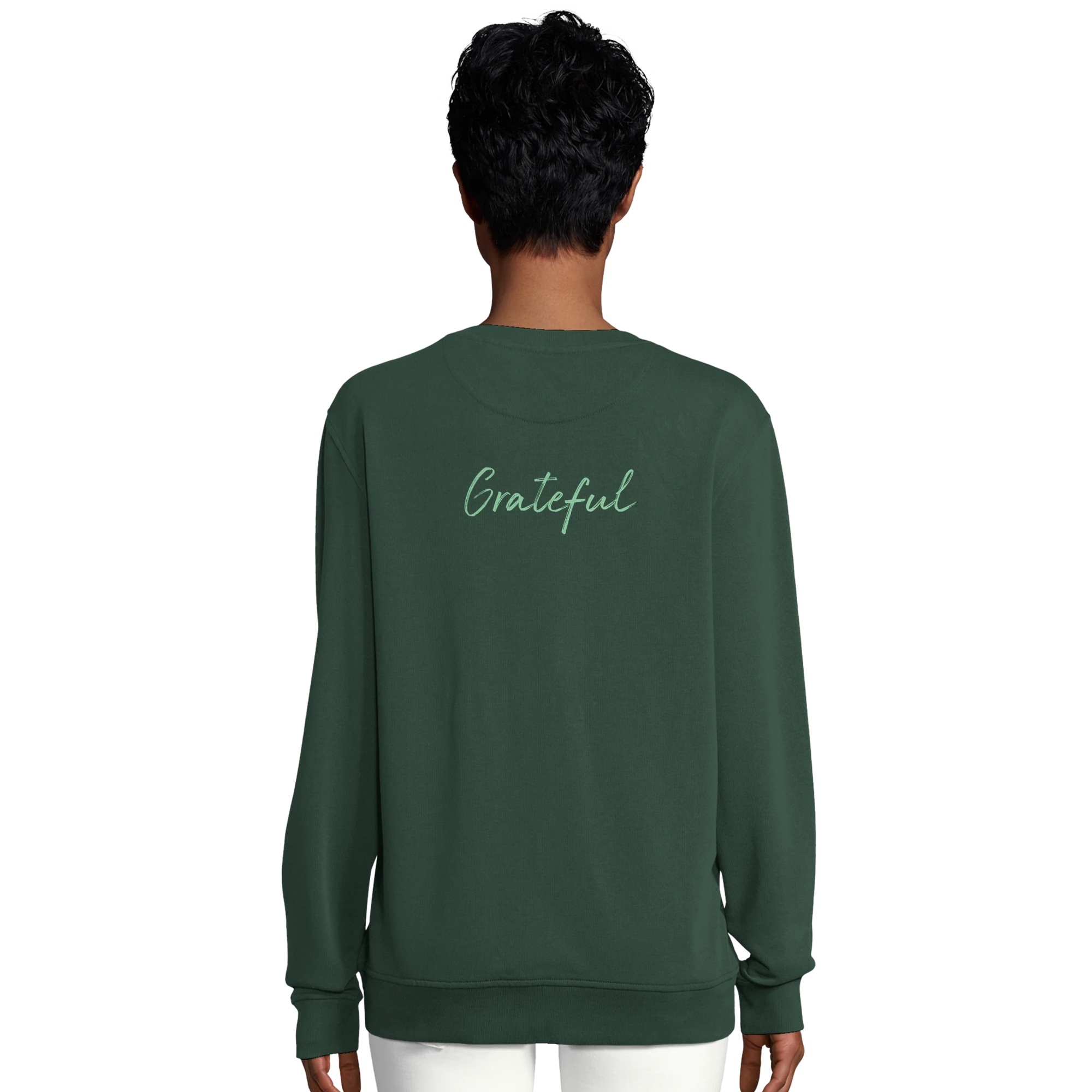 Grateful - "Circle of Life" Sweatshirt Bottle Green XS 33