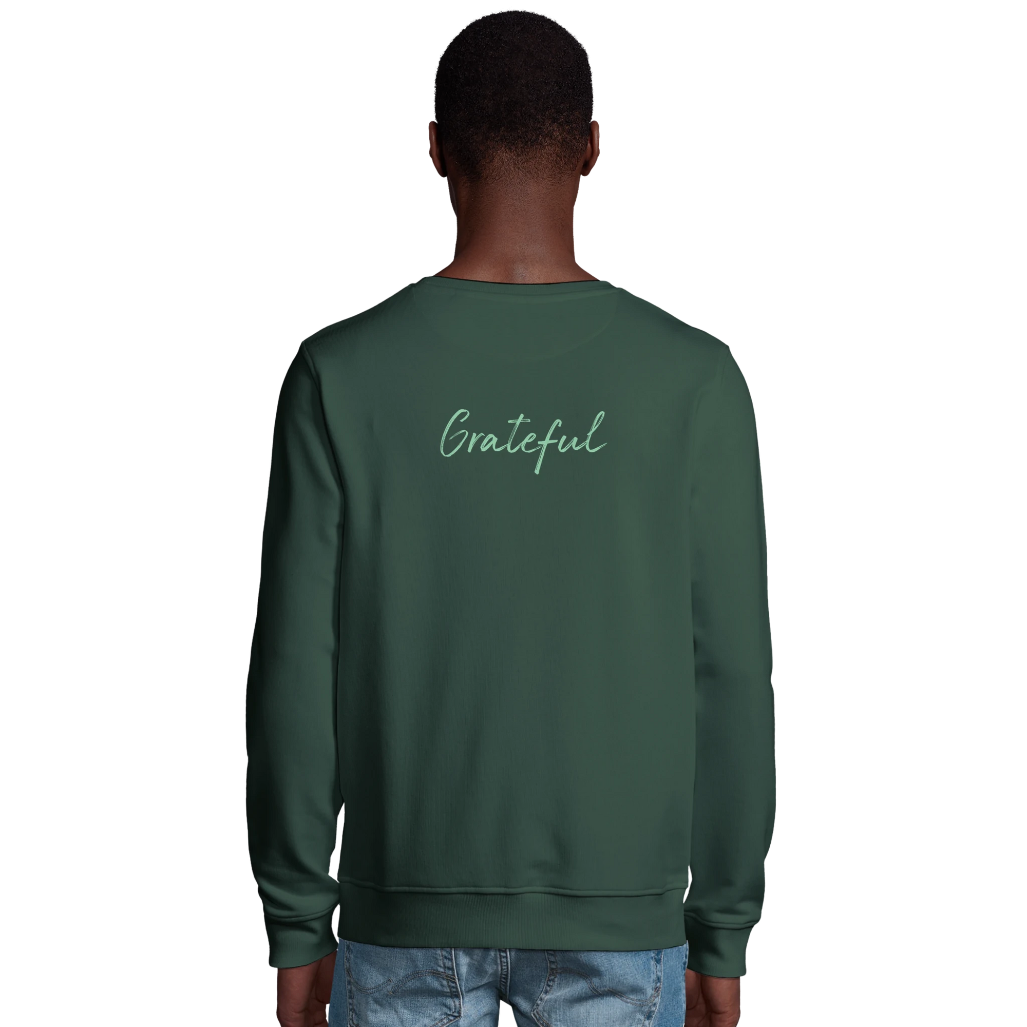 Grateful - "Circle of Life" Sweatshirt Bottle Green XS 31