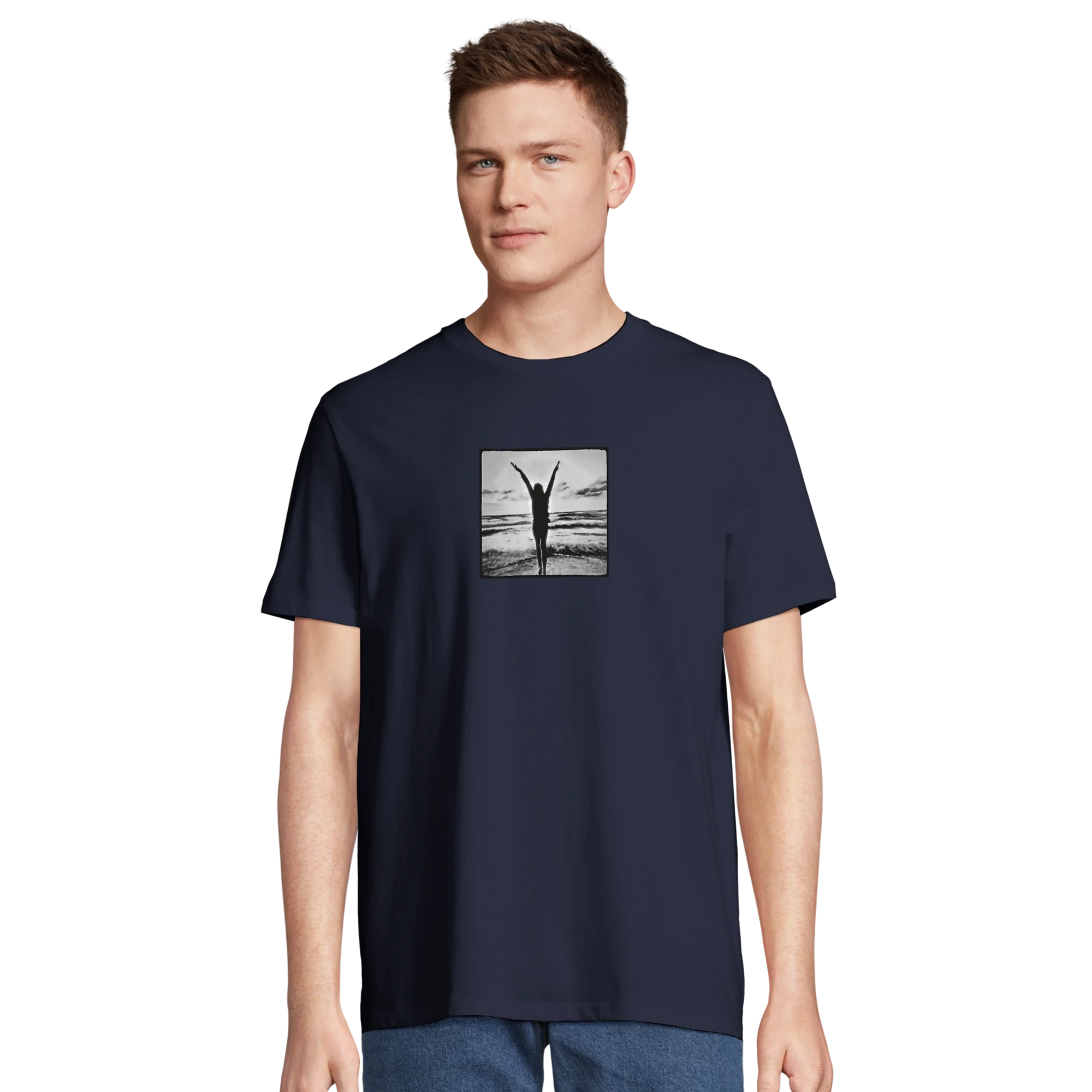 Grateful - "Circle of Life" T-shirt French Navy XS 37