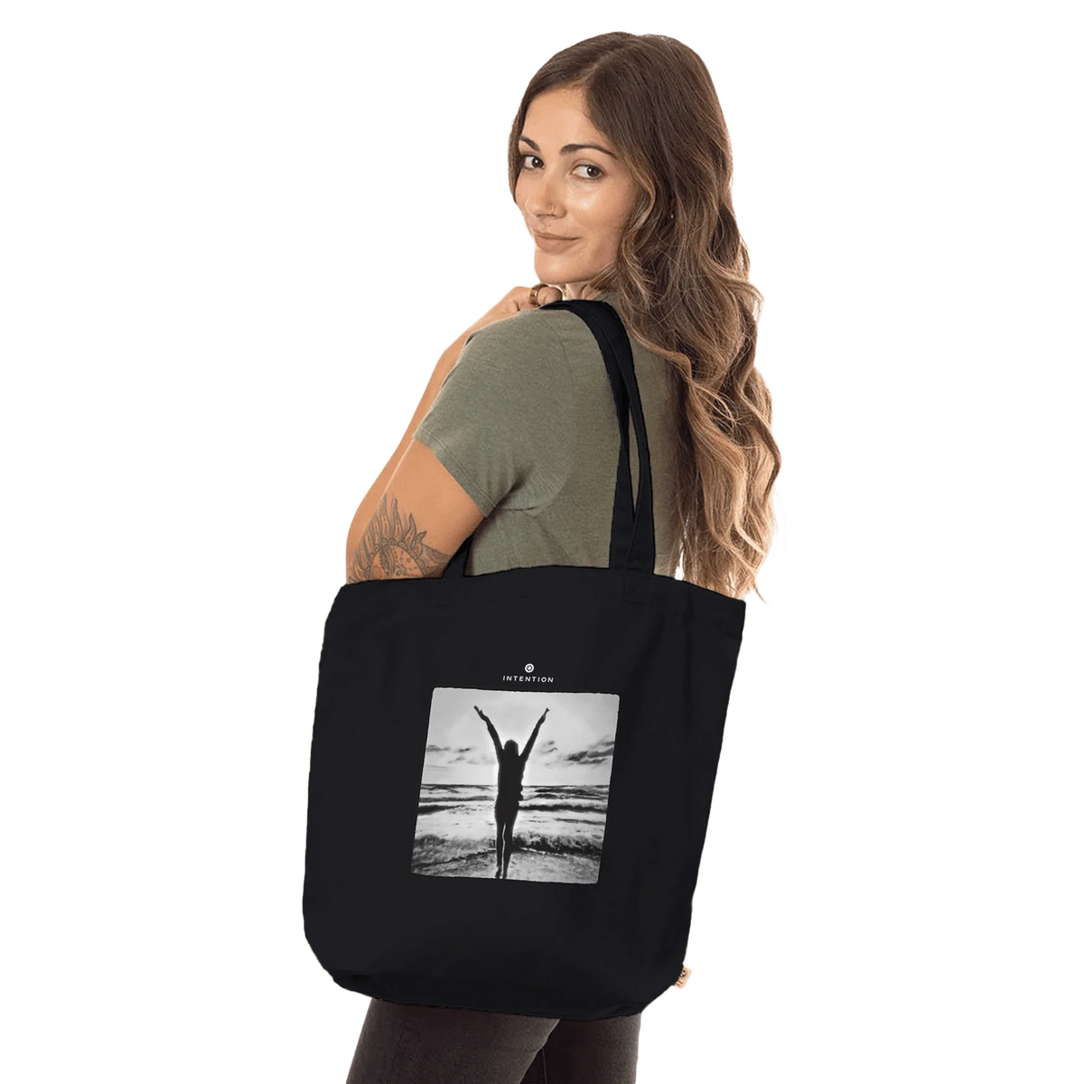 Grateful - "Circle of Life" Tote Bag Black 5
