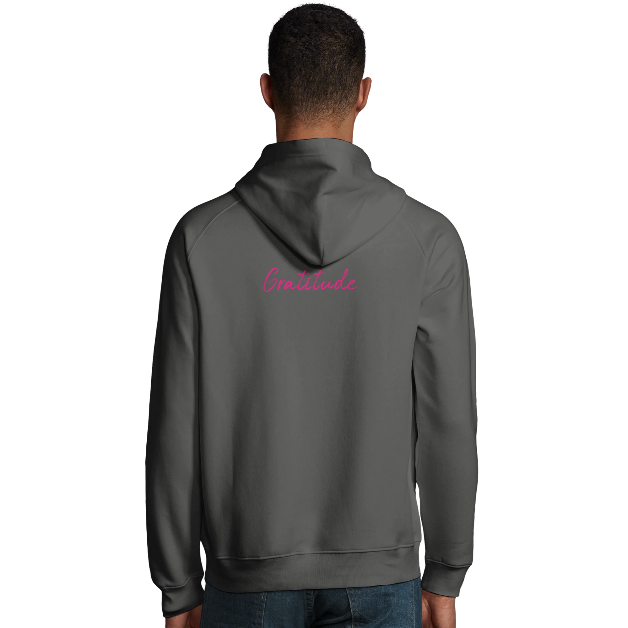 Gratitude - "Bubbles and Sky Sticks" Hoodie charcoal melange XS 27