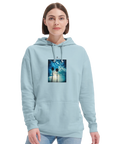 Gratitude - "Bubbles and Sky Sticks" Hoodie creamy blue XS 33