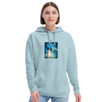 Gratitude - "Bubbles and Sky Sticks" Hoodie creamy blue XS 5