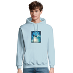 Gratitude - "Bubbles and Sky Sticks" Hoodie creamy blue XS 3