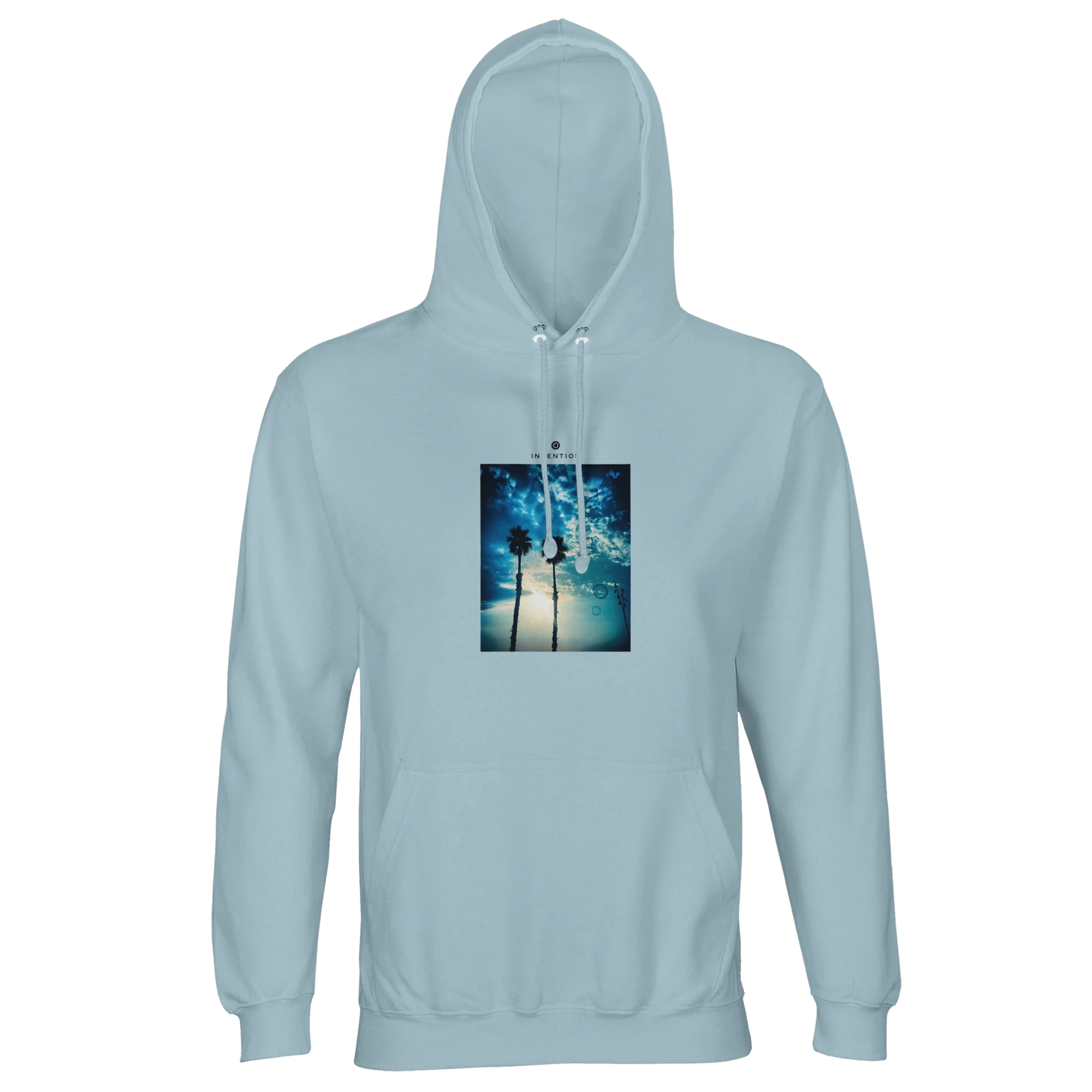 Gratitude - "Bubbles and Sky Sticks" Hoodie creamy blue XS 29