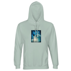 Gratitude - "Bubbles and Sky Sticks" Hoodie creamy green XS 1