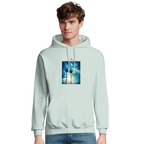 Gratitude - "Bubbles and Sky Sticks" Hoodie creamy green XS 3