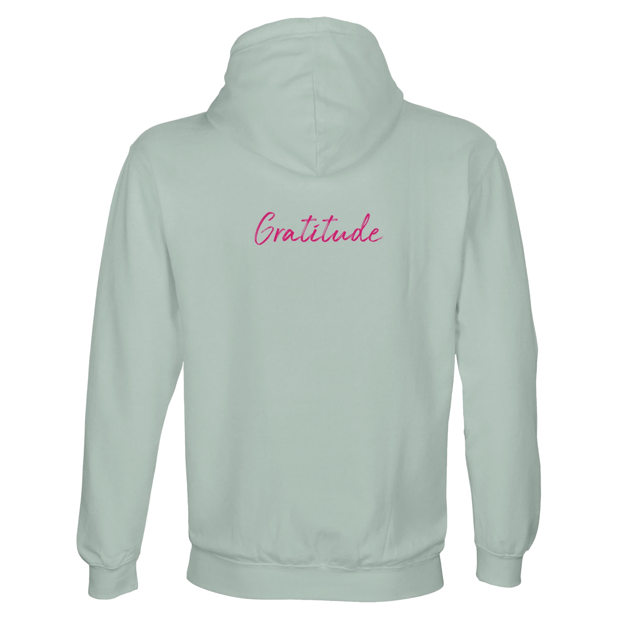Gratitude - "Bubbles and Sky Sticks" Hoodie creamy green XS 25