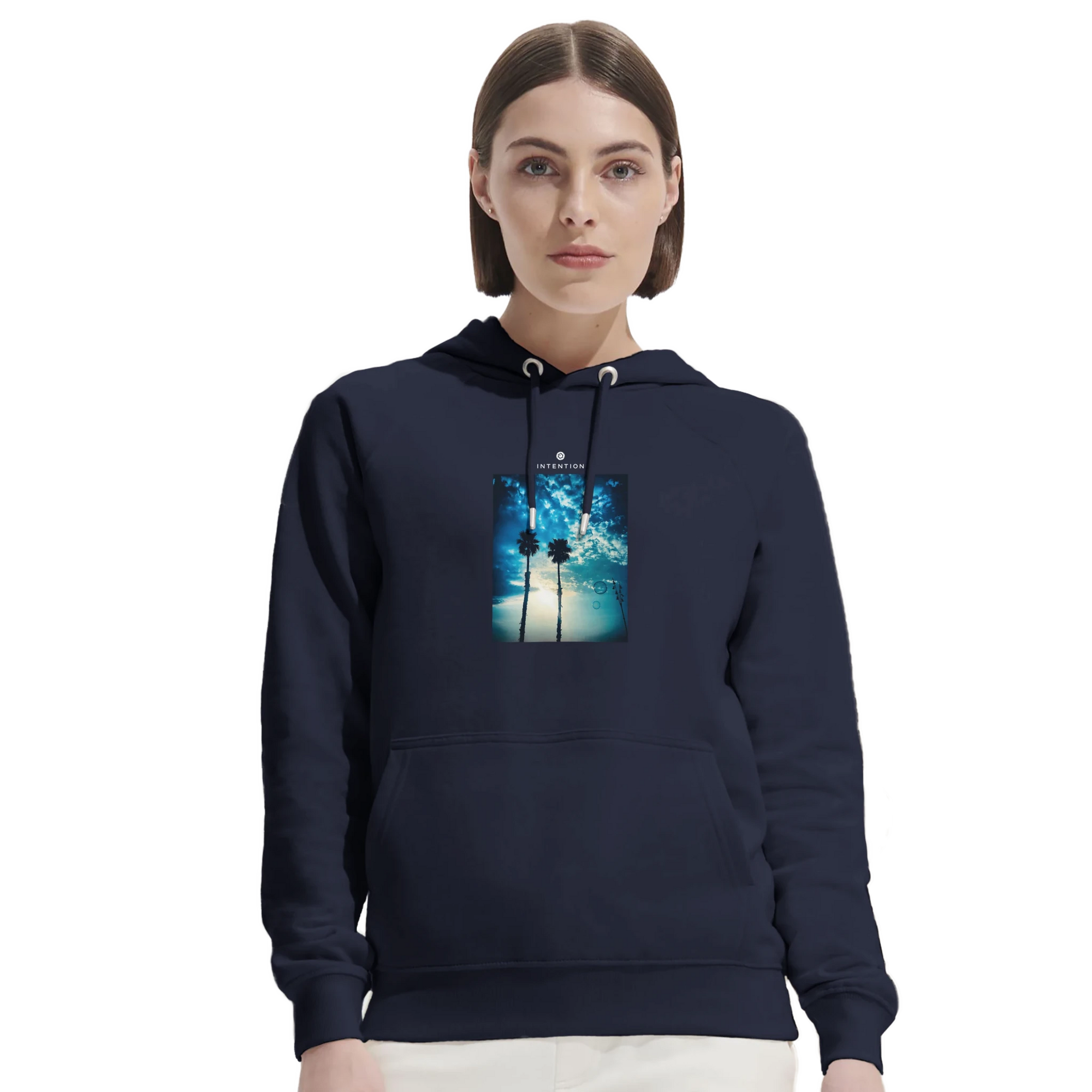 Gratitude - "Bubbles and Sky Sticks" Hoodie French Navy XS 38