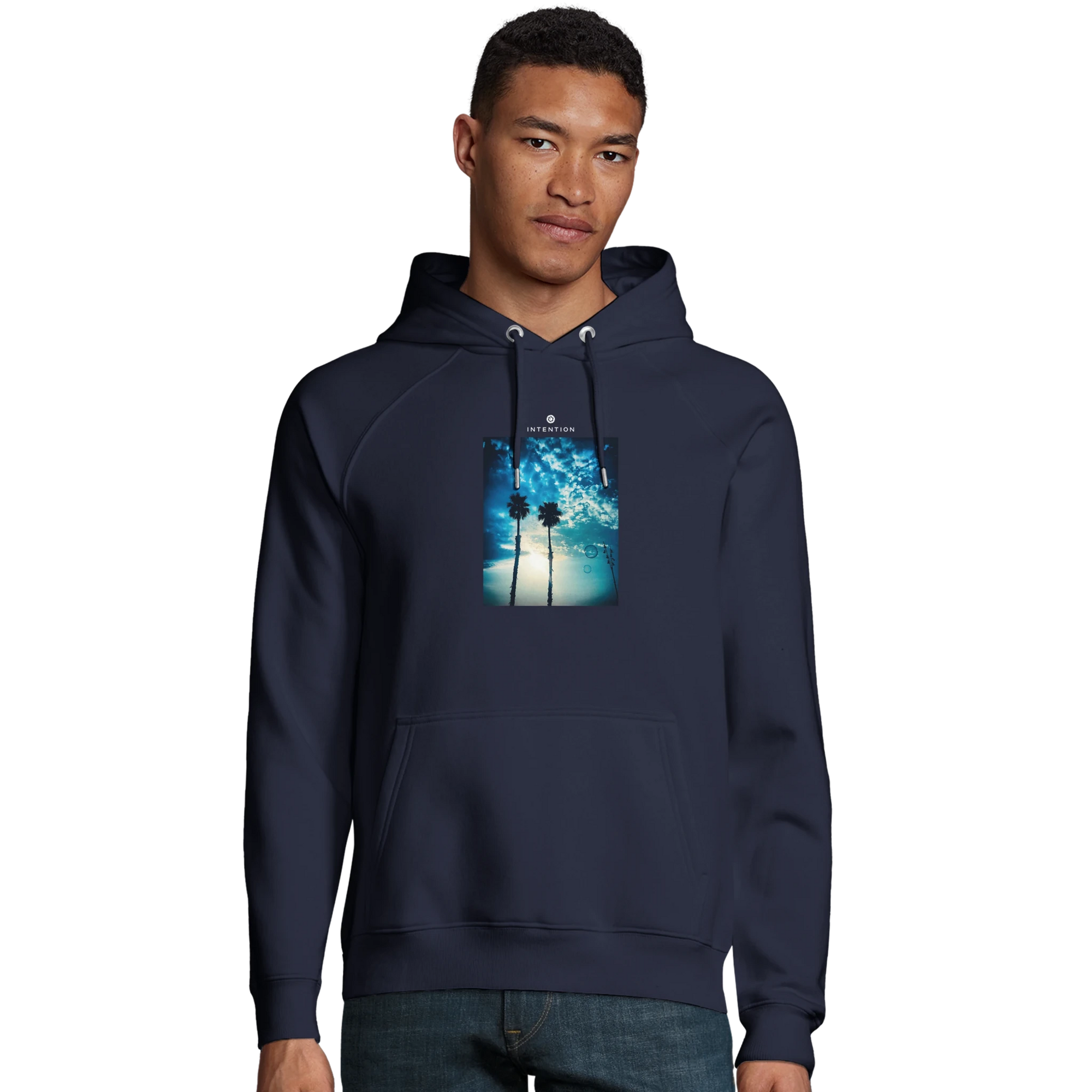 Gratitude - "Bubbles and Sky Sticks" Hoodie French Navy XS 36
