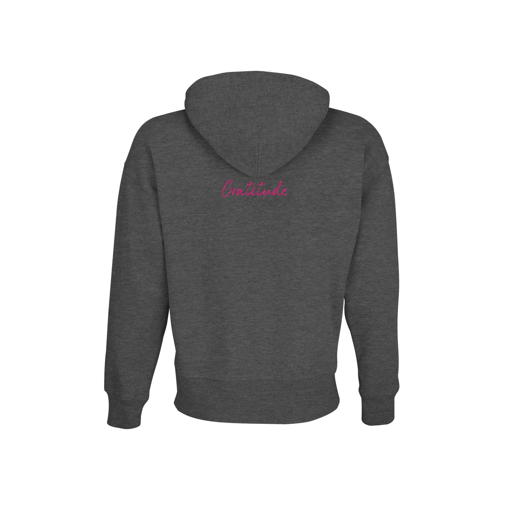 Gratitude  „Bubbles and Sky Sticks“ Hoodie Grey Melange 5