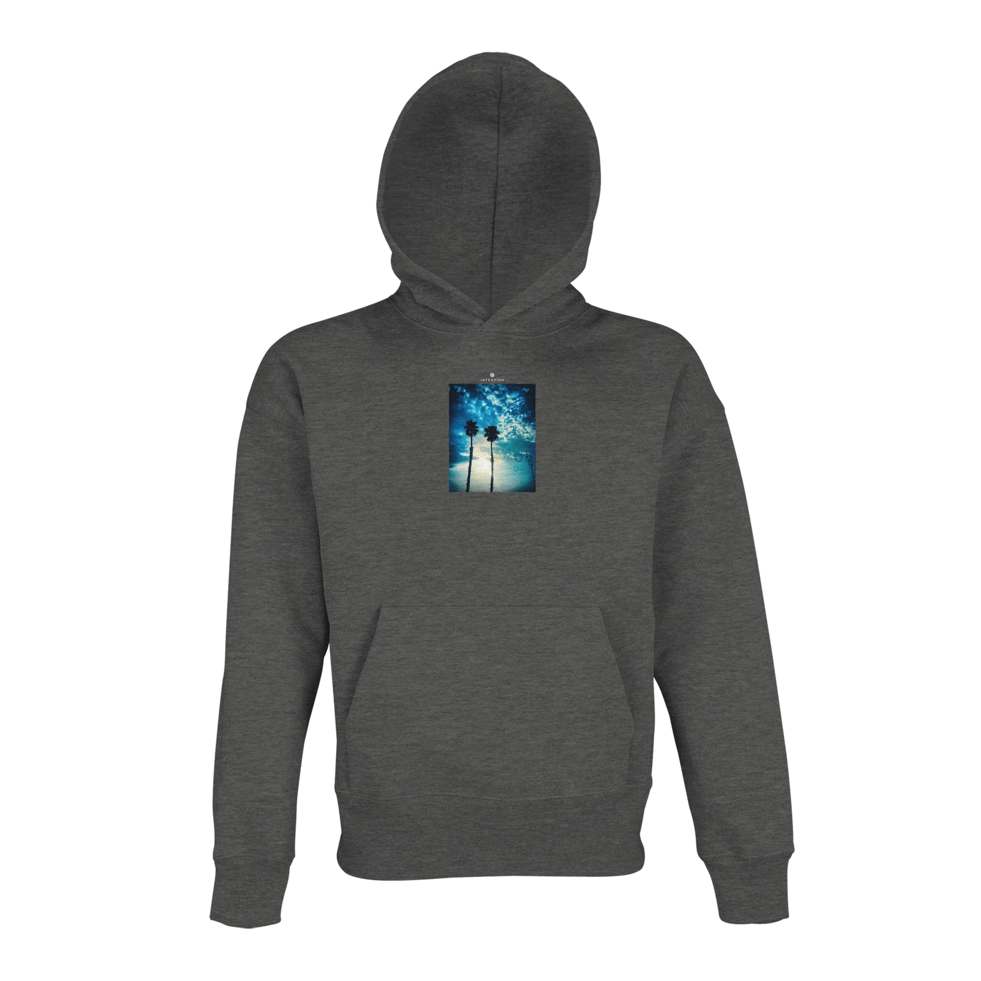 Gratitude  „Bubbles and Sky Sticks“ Hoodie Grey Melange , 4