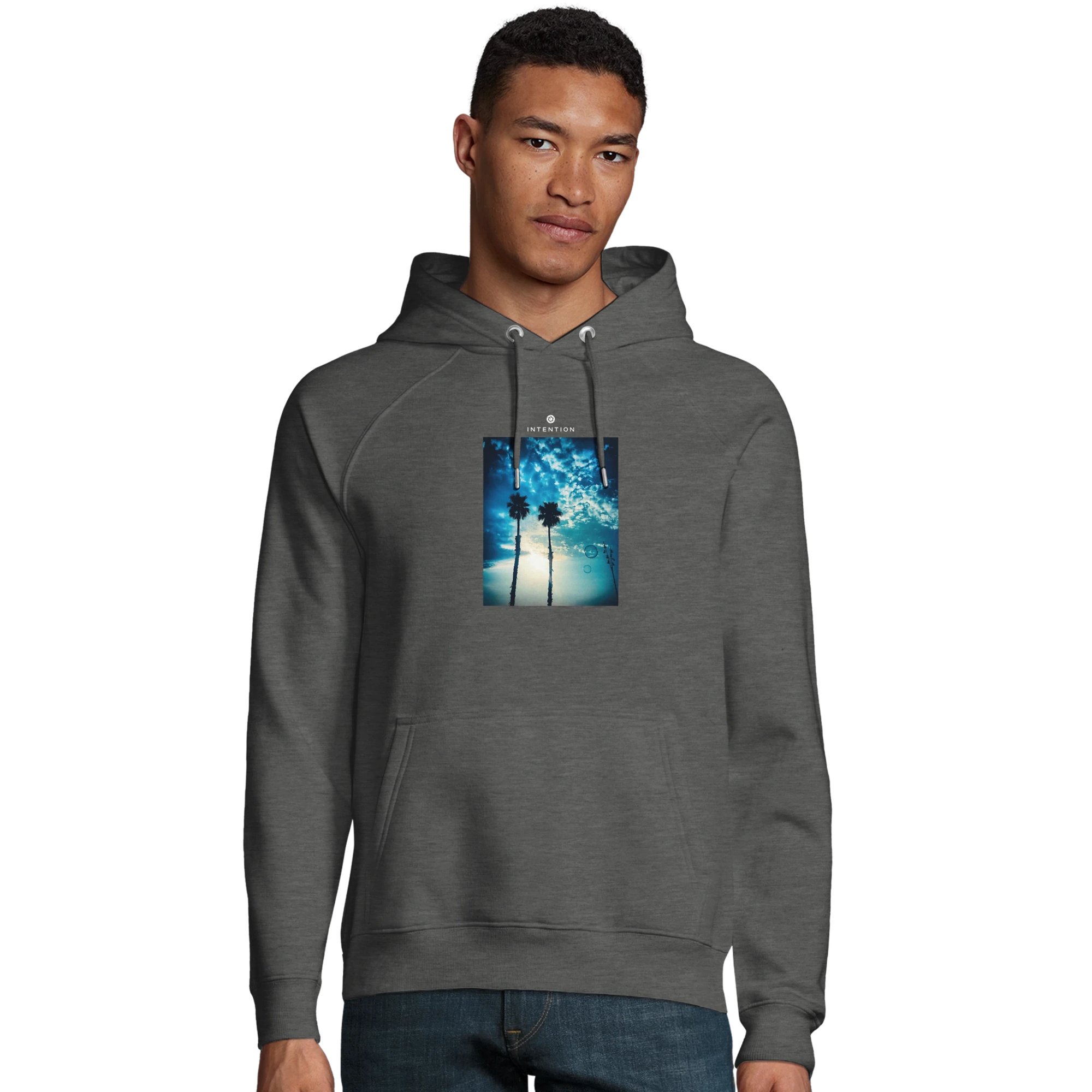 Gratitude - "Bubbles and Sky Sticks" Hoodie Grey Melange XS 31