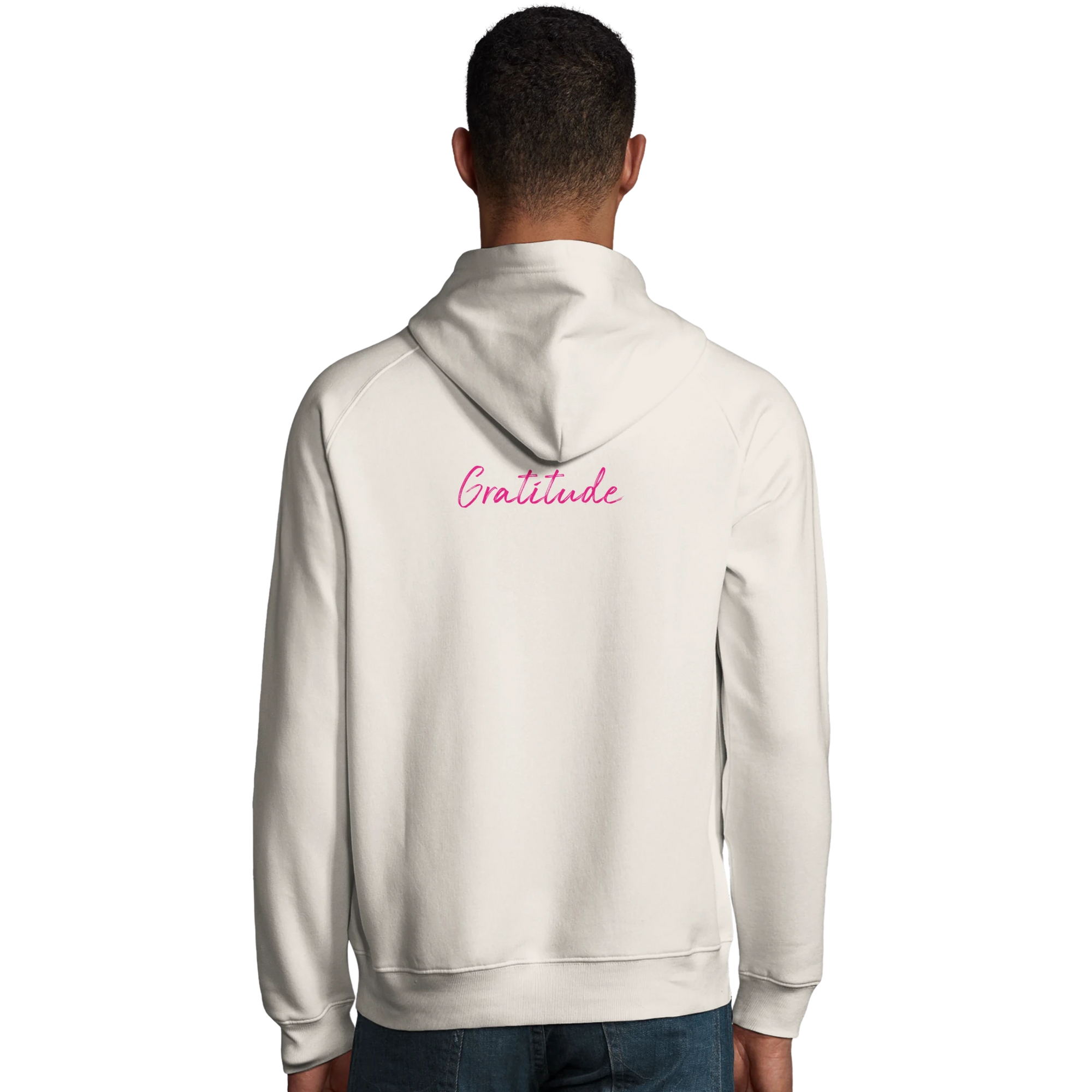 Gratitude - "Bubbles and Sky Sticks" Hoodie Off White XS 17