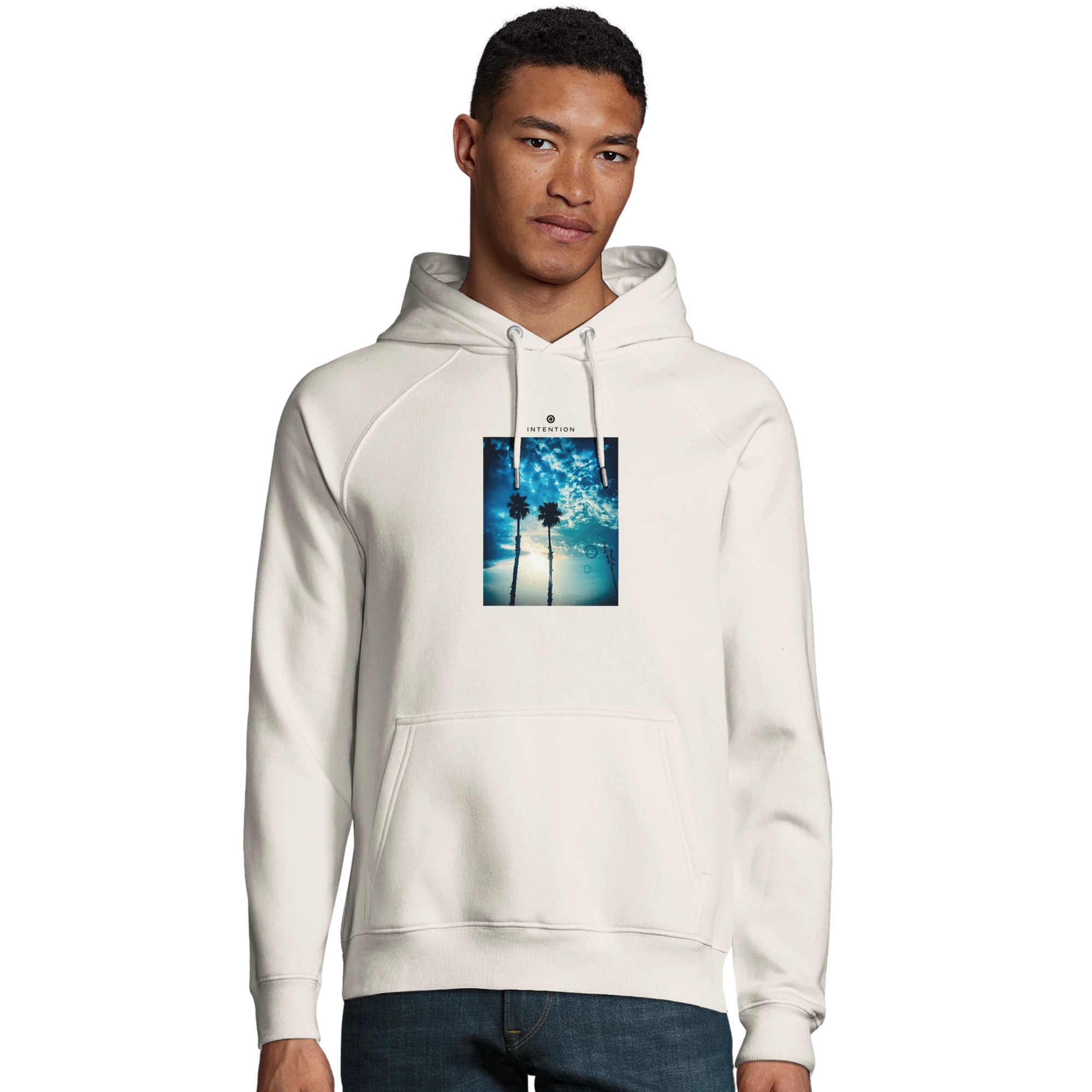 Gratitude - "Bubbles and Sky Sticks" Hoodie Off White XS 16