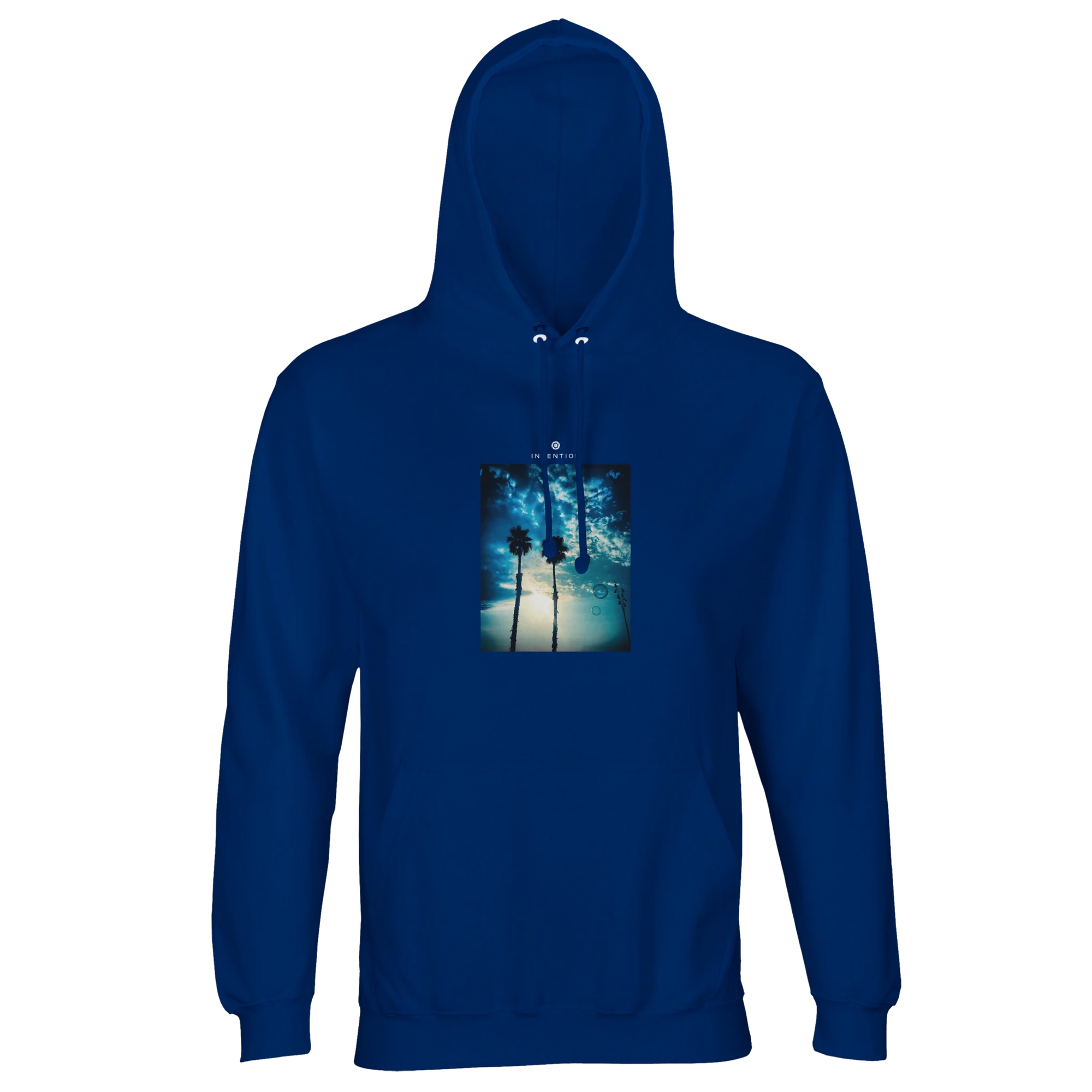 Gratitude - "Bubbles and Sky Sticks" Hoodie Royal Blue XS 4