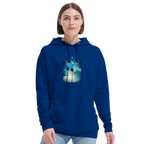 Gratitude - "Bubbles and Sky Sticks" Hoodie Royal Blue XS 3