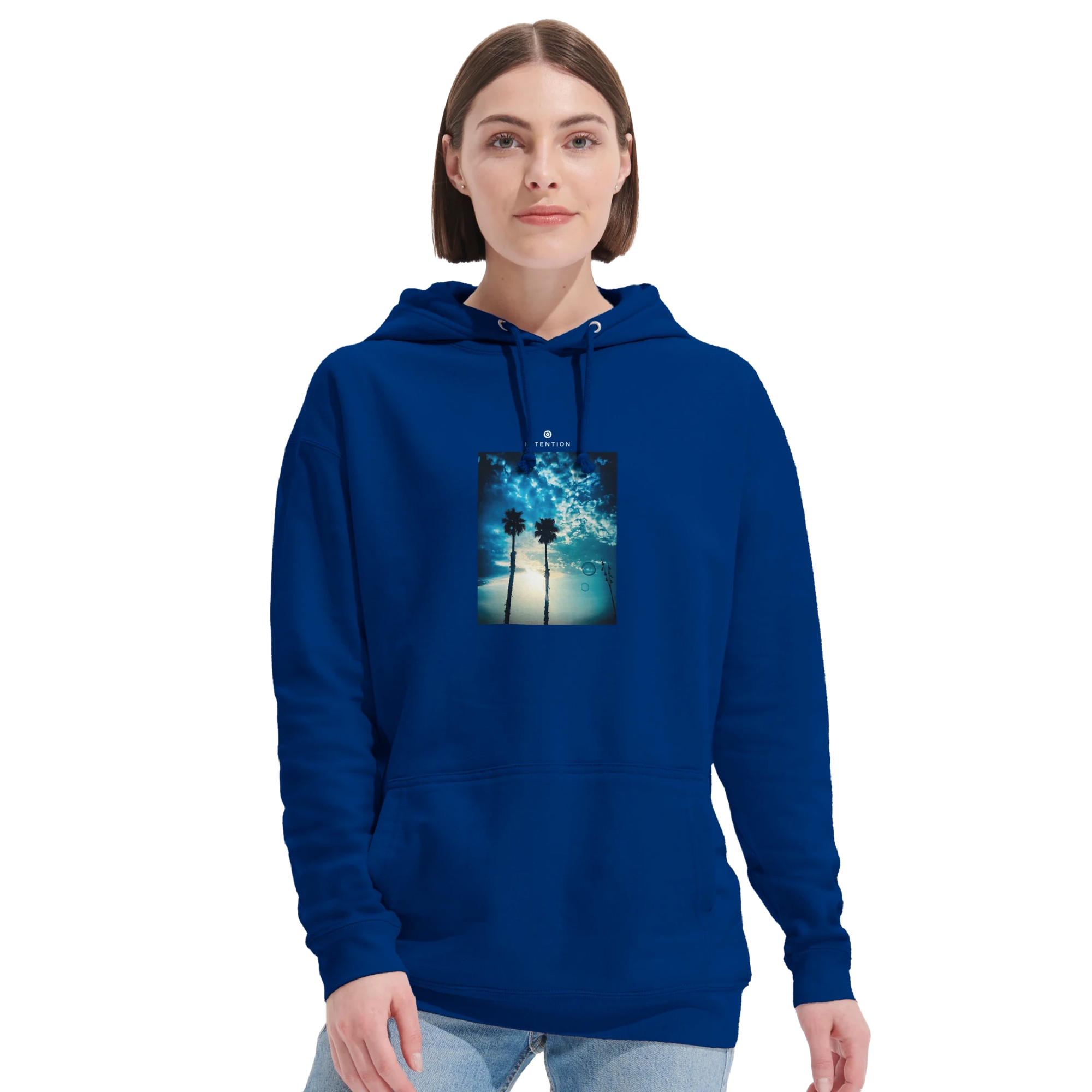 Gratitude - "Bubbles and Sky Sticks" Hoodie Royal Blue XS 7