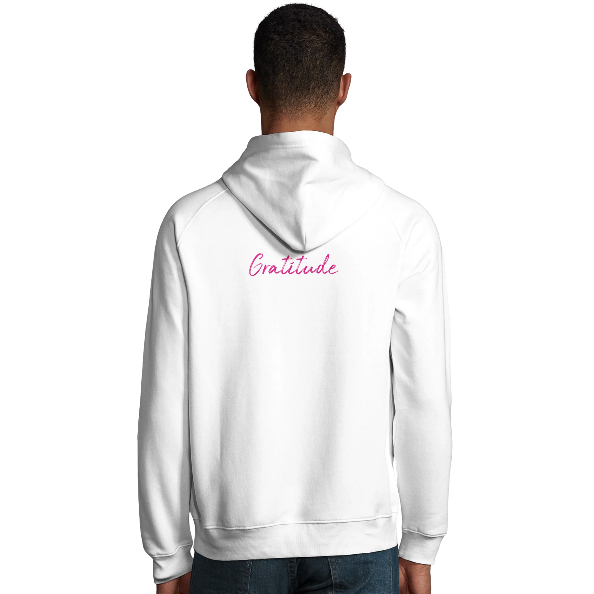 Gratitude - "Bubbles and Sky Sticks" Hoodie White XS 12