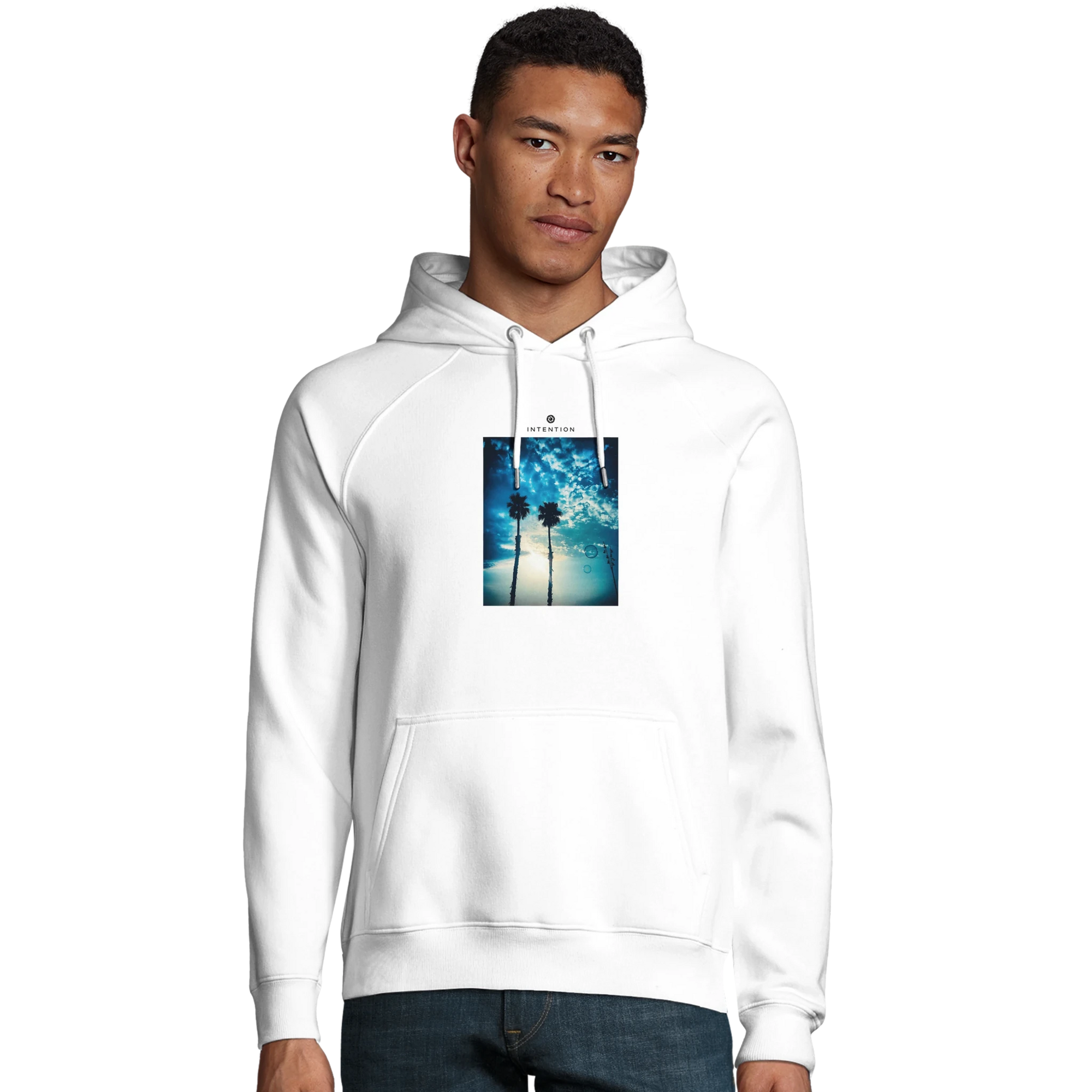 Gratitude - "Bubbles and Sky Sticks" Hoodie White XS 11