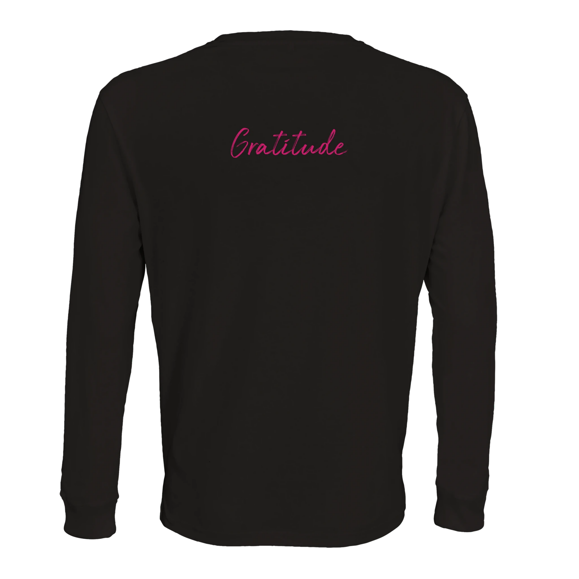 Gratitude - "Bubbles and Sky Sticks" Long sleeve Deep Black XS 17