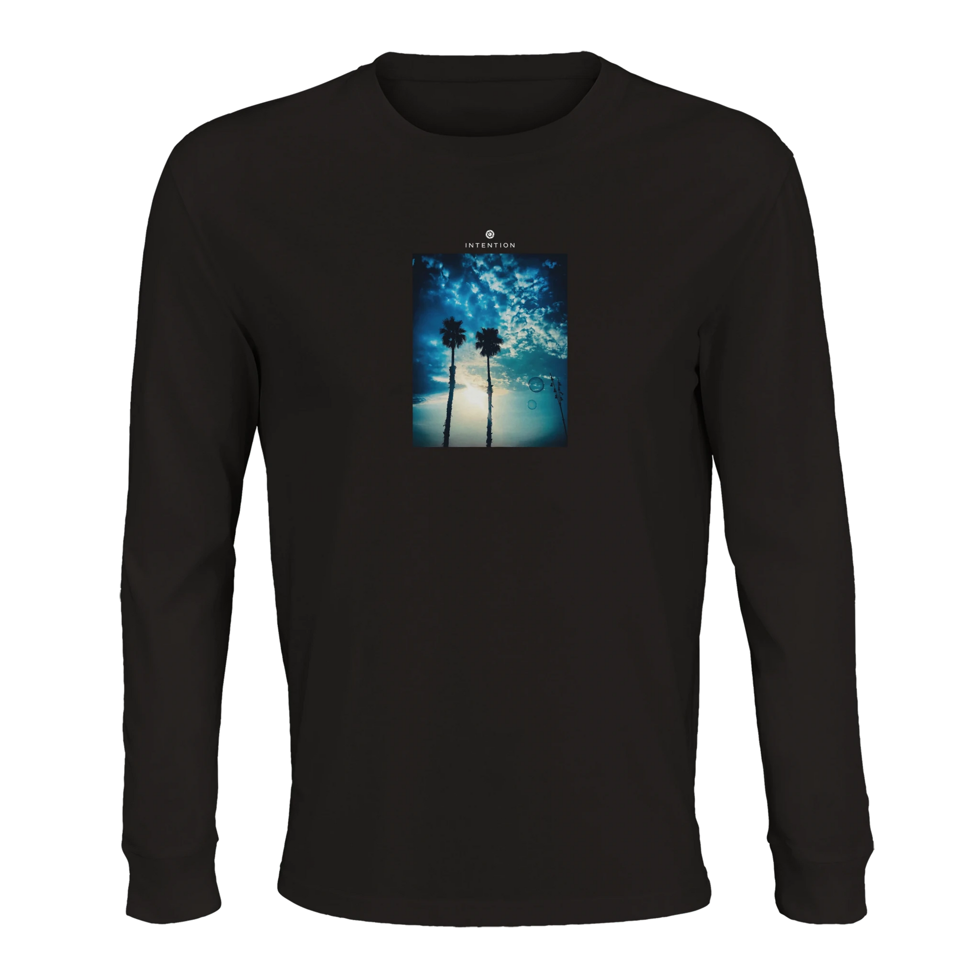 Gratitude - "Bubbles and Sky Sticks" Long sleeve Deep Black XS 16