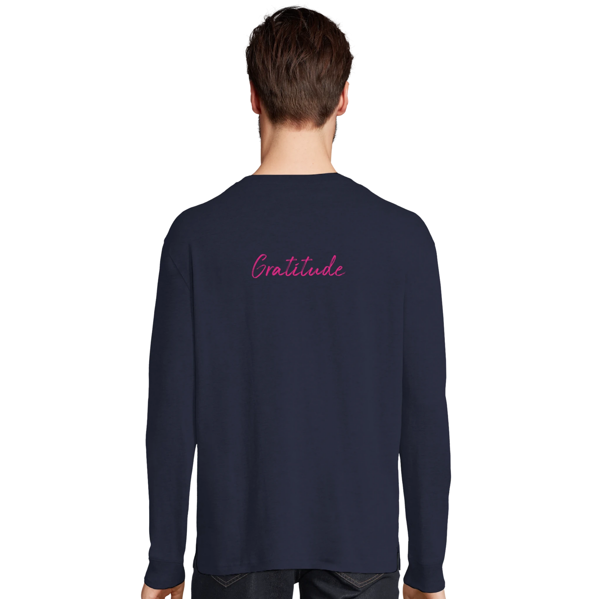Gratitude - "Bubbles and Sky Sticks" Long sleeve French Navy XS 15