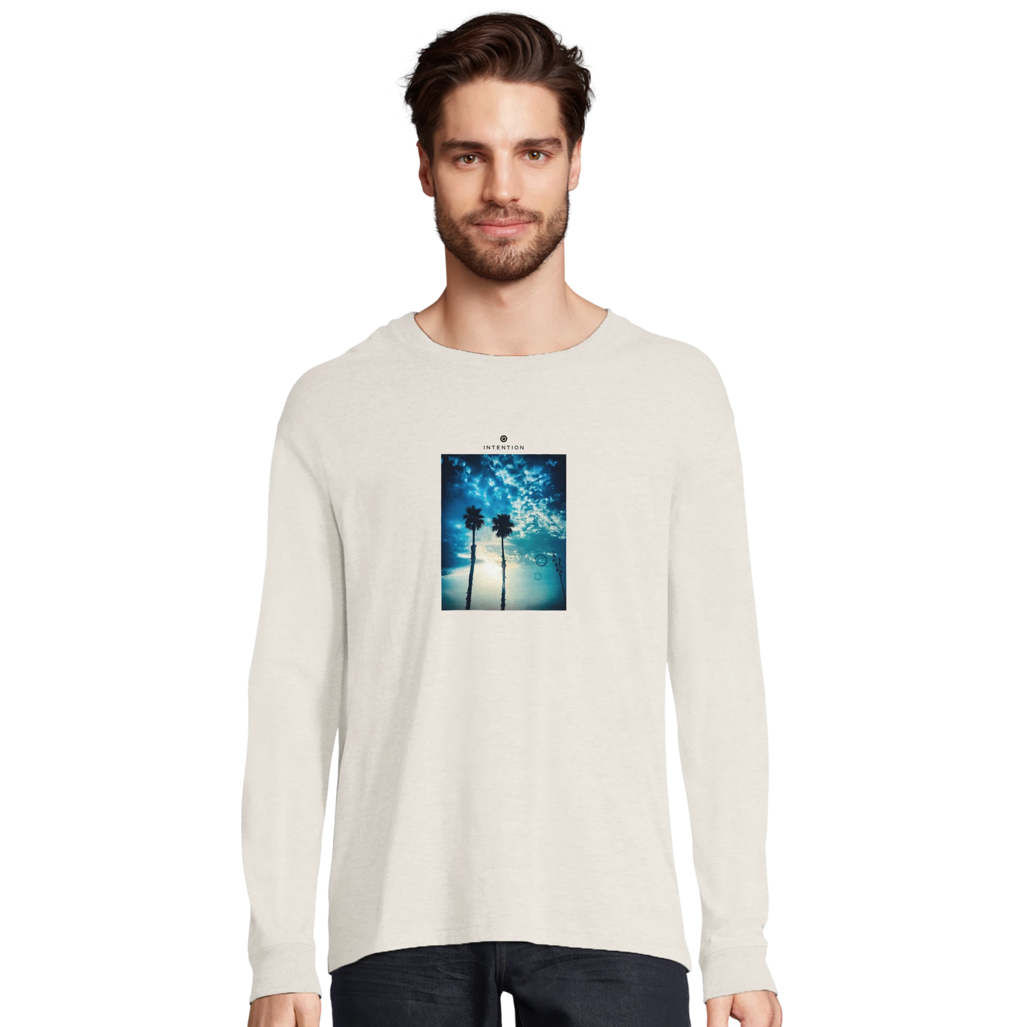Gratitude - "Bubbles and Sky Sticks" Long sleeve Off White XS 10