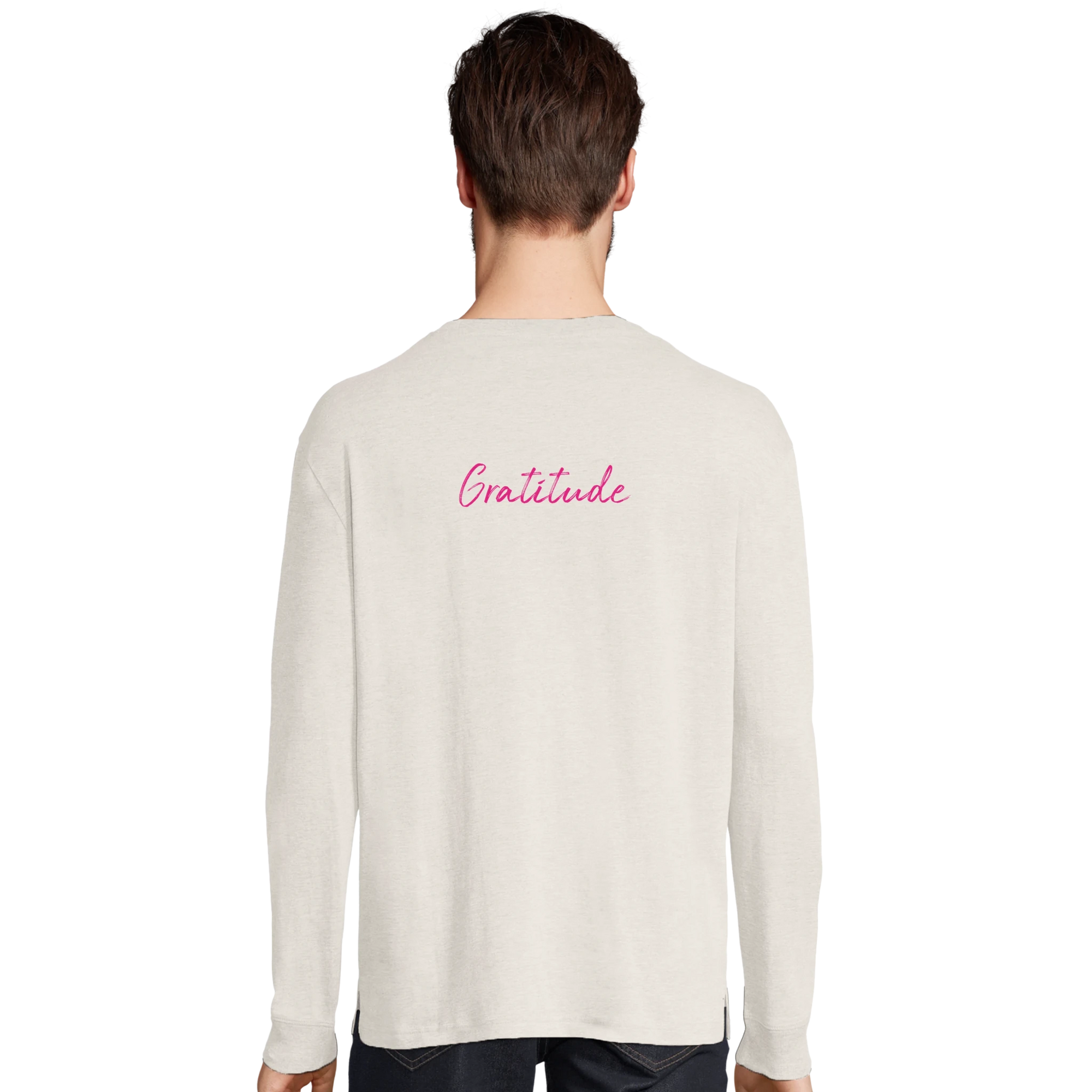 Gratitude - "Bubbles and Sky Sticks" Long sleeve Off White XS 11